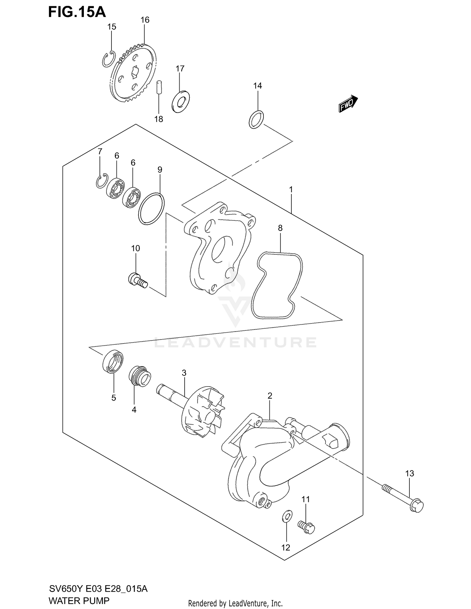 WATER PUMP (MODEL K1/K2)