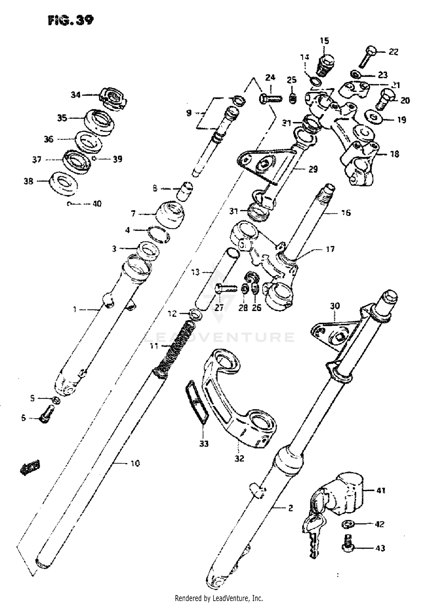 FRONT FORK (MODEL M/N/P/R/S)