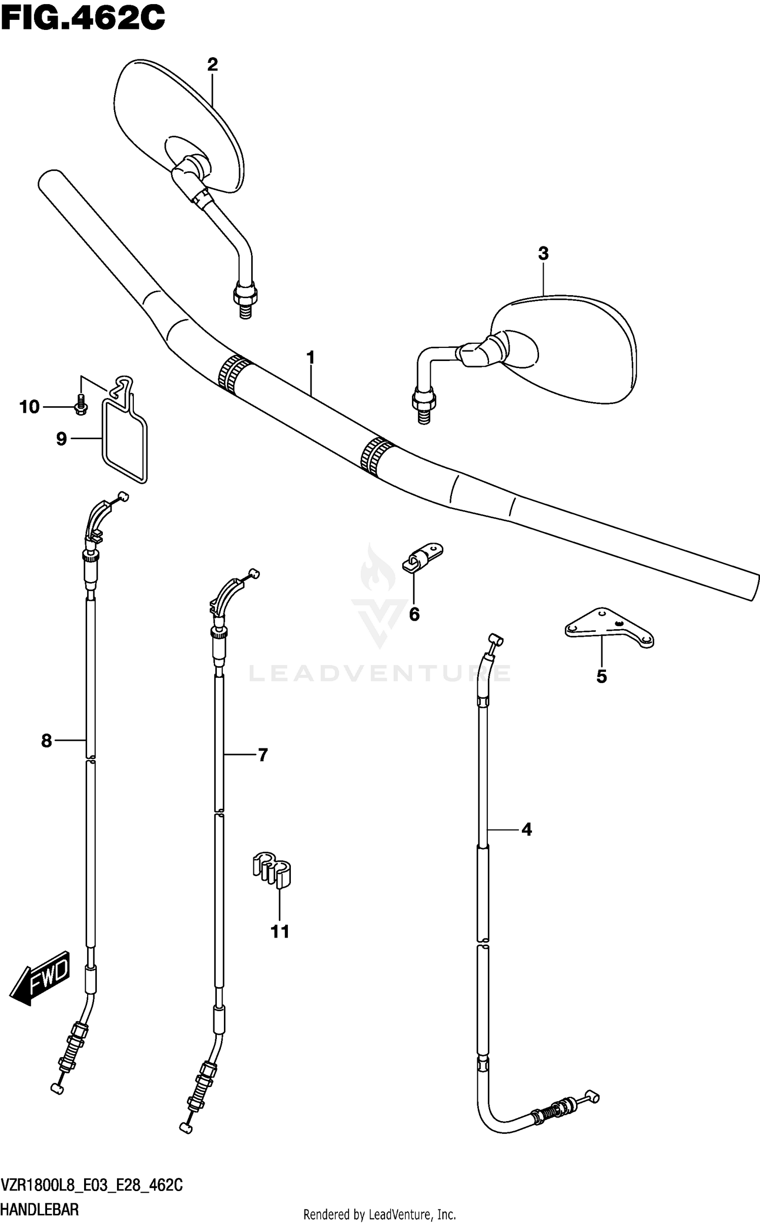 HANDLEBAR (VZR1800BZL8 E28)