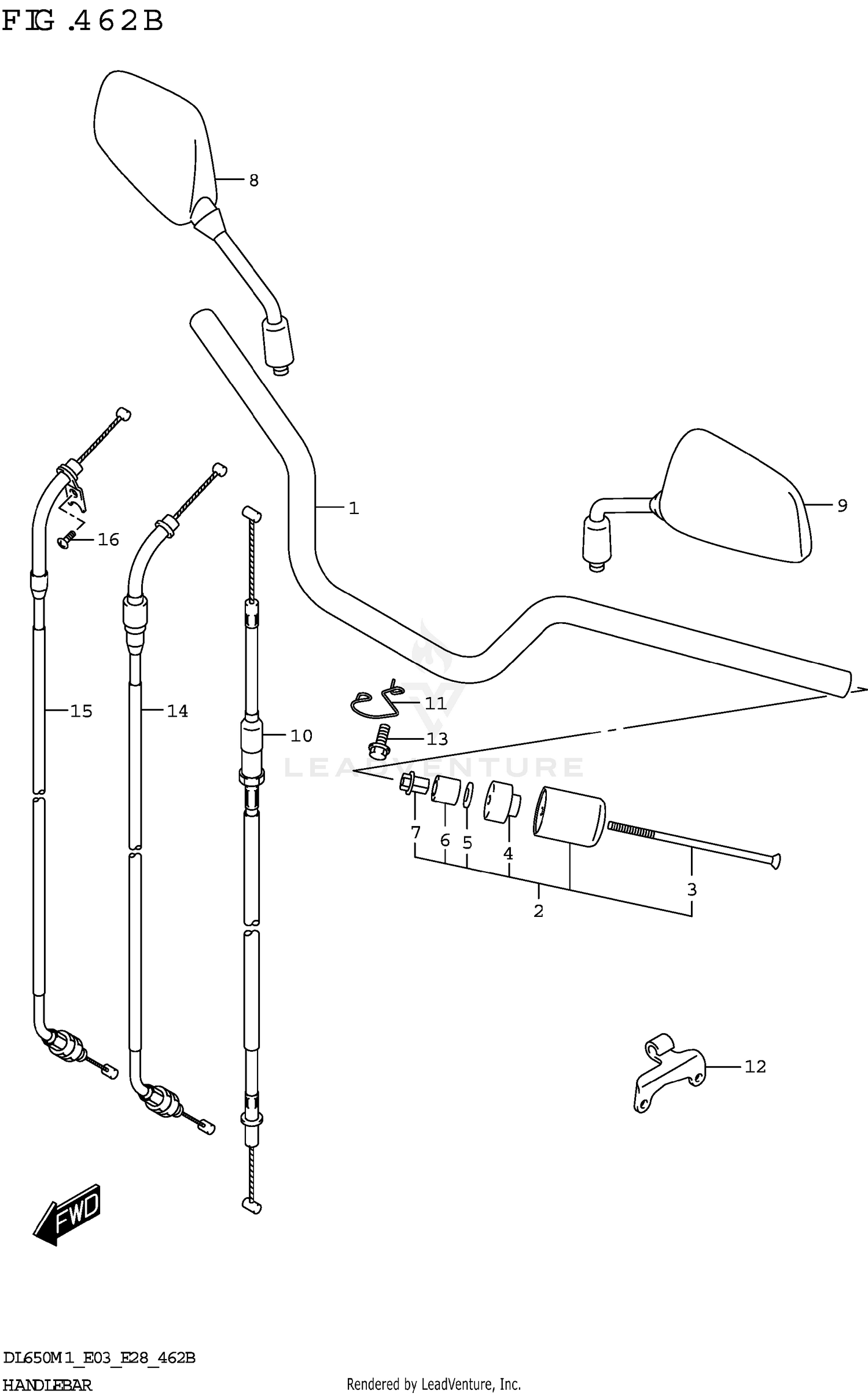 HANDLEBAR (DL650XA)