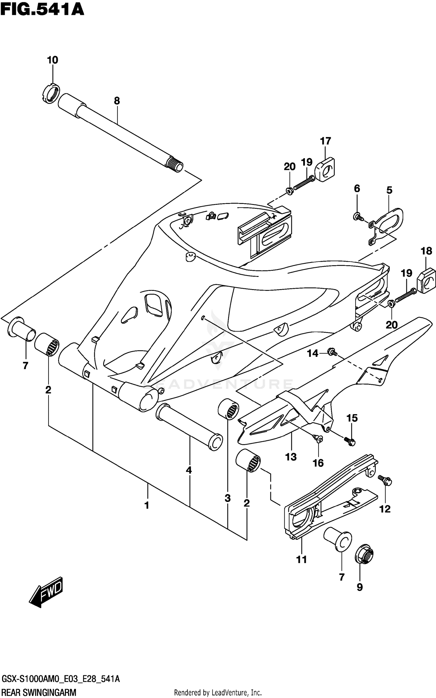 REAR SWINGINGARM