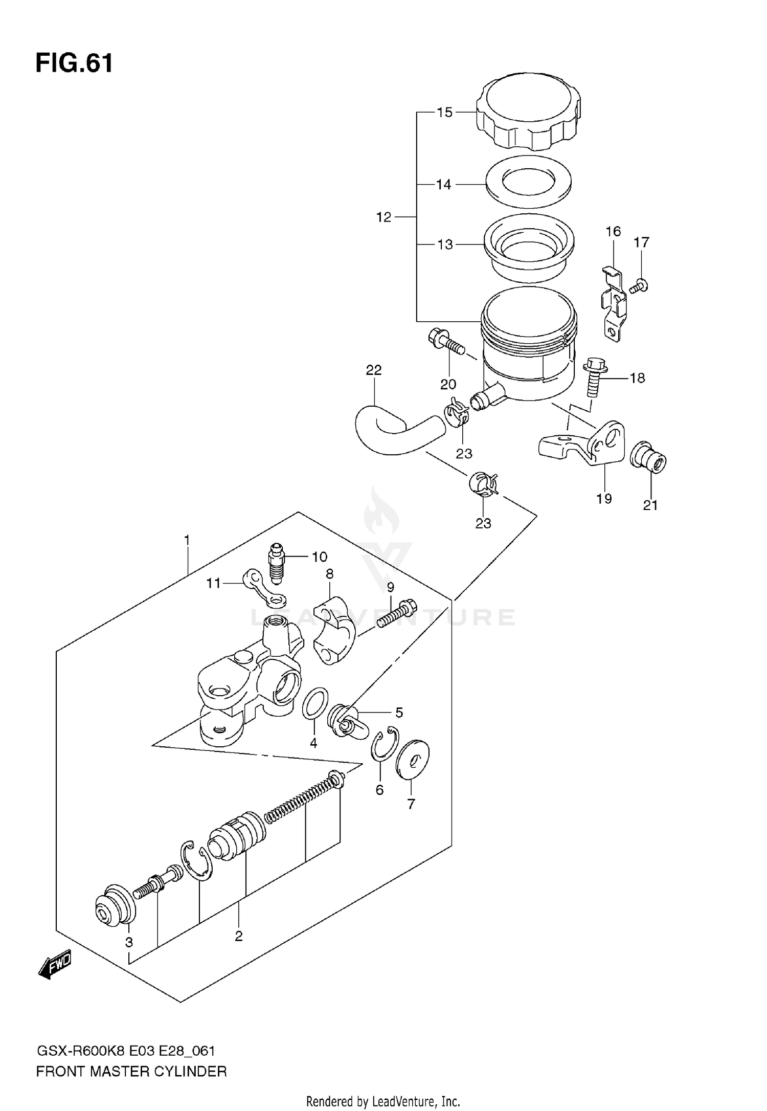FRONT MASTER CYLINDER