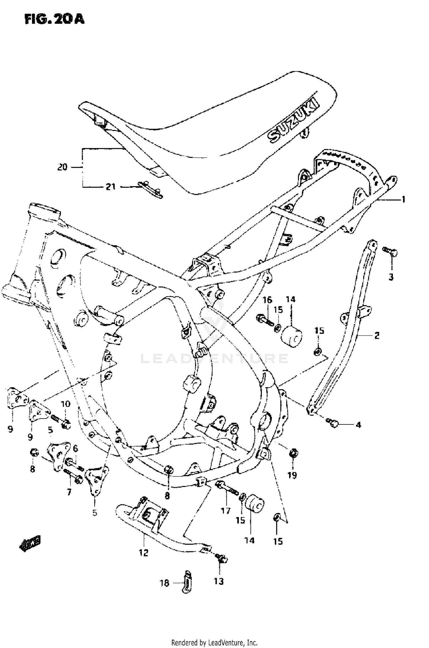 FRAME - SEAT (MODEL P/R/S)