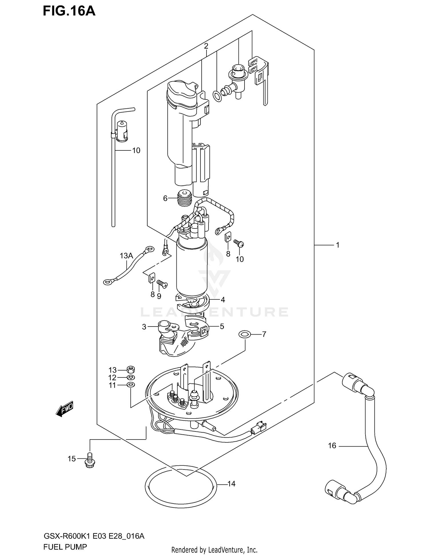 FUEL PUMP (MODEL K2)