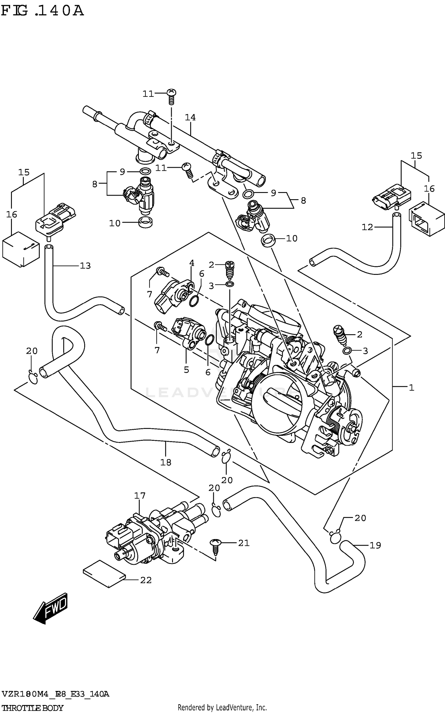 THROTTLE BODY (E28)