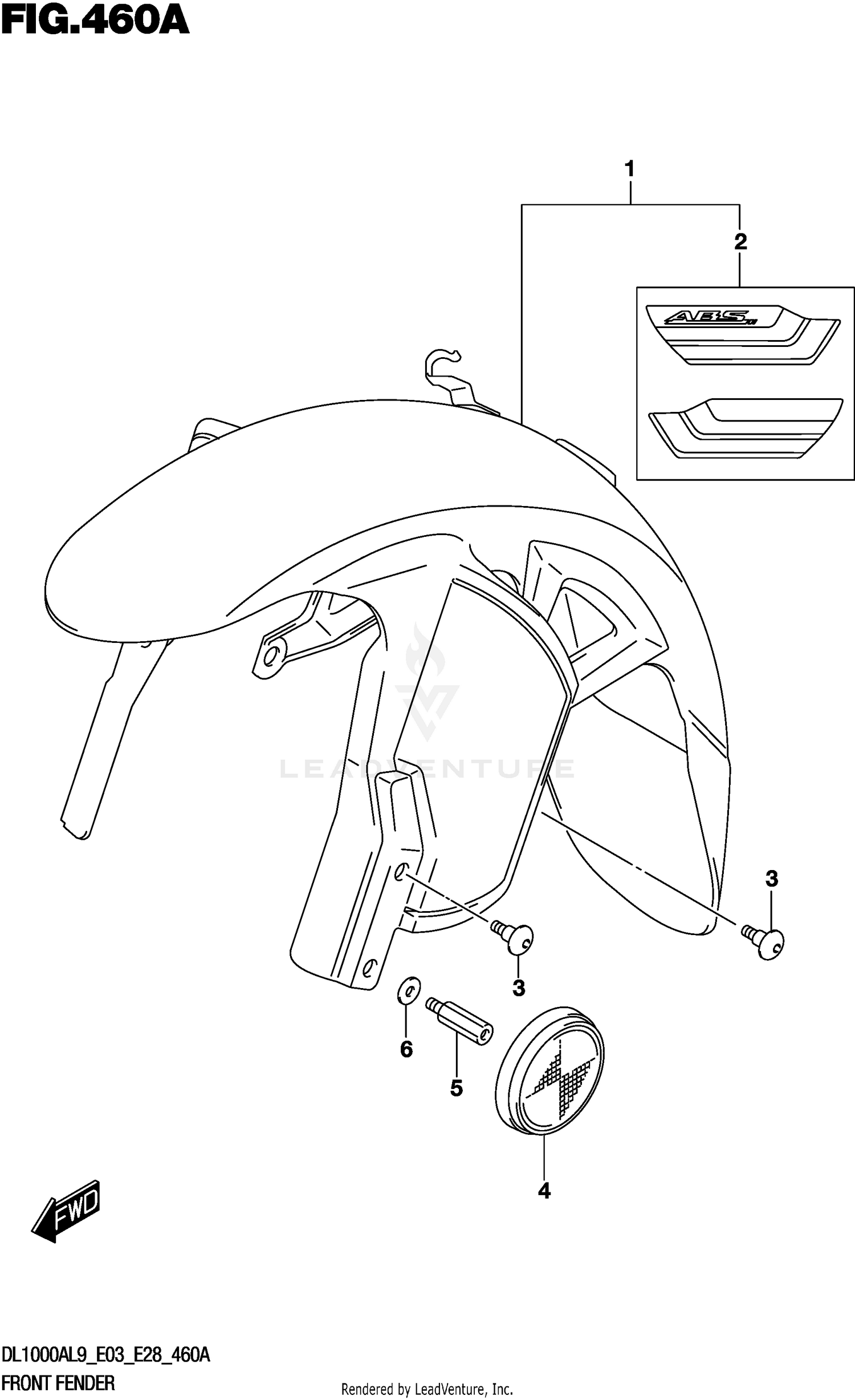 FRONT FENDER (DL1000XAL9 E03)