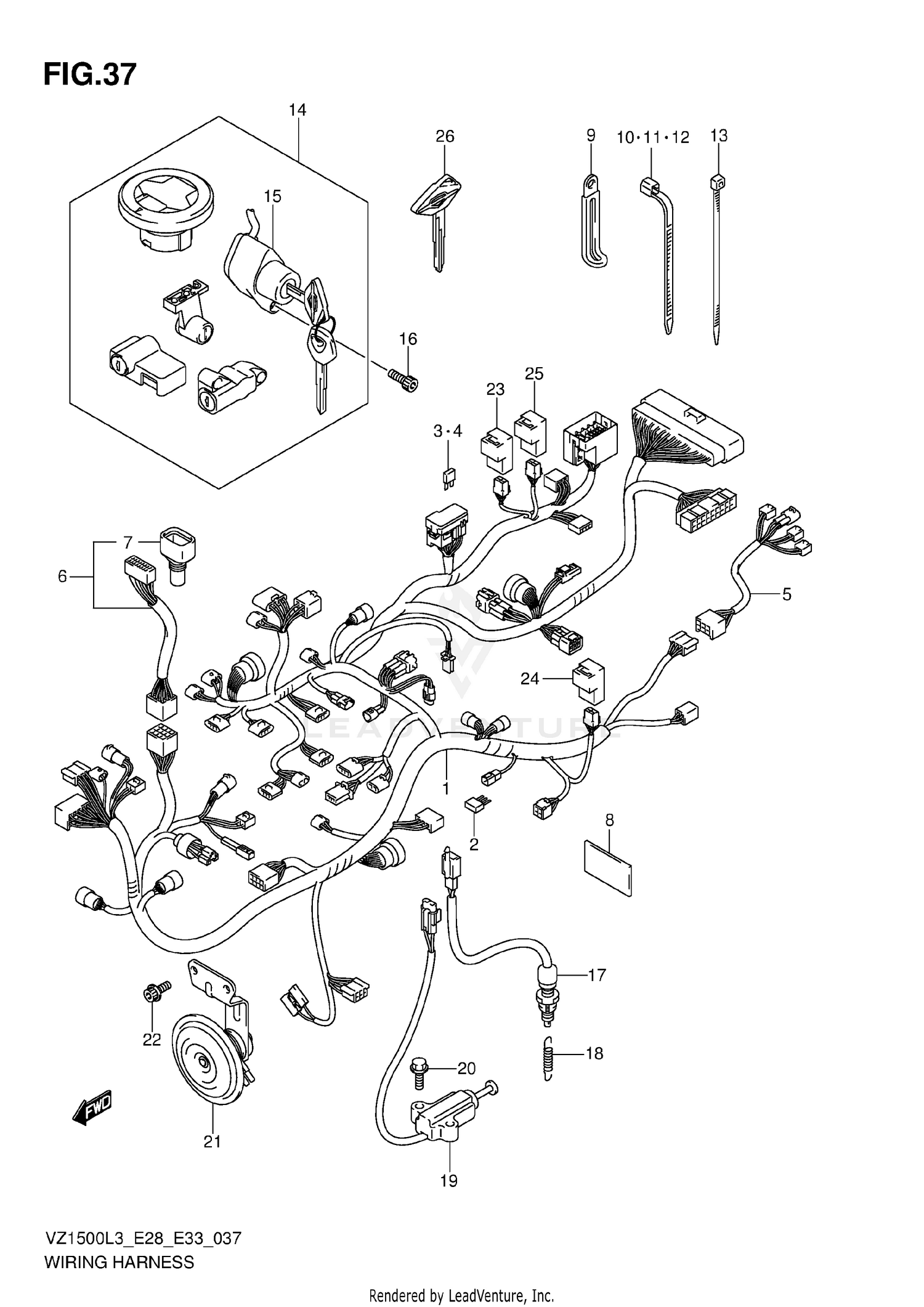WIRING HARNESS (VZ1500L3 E33)
