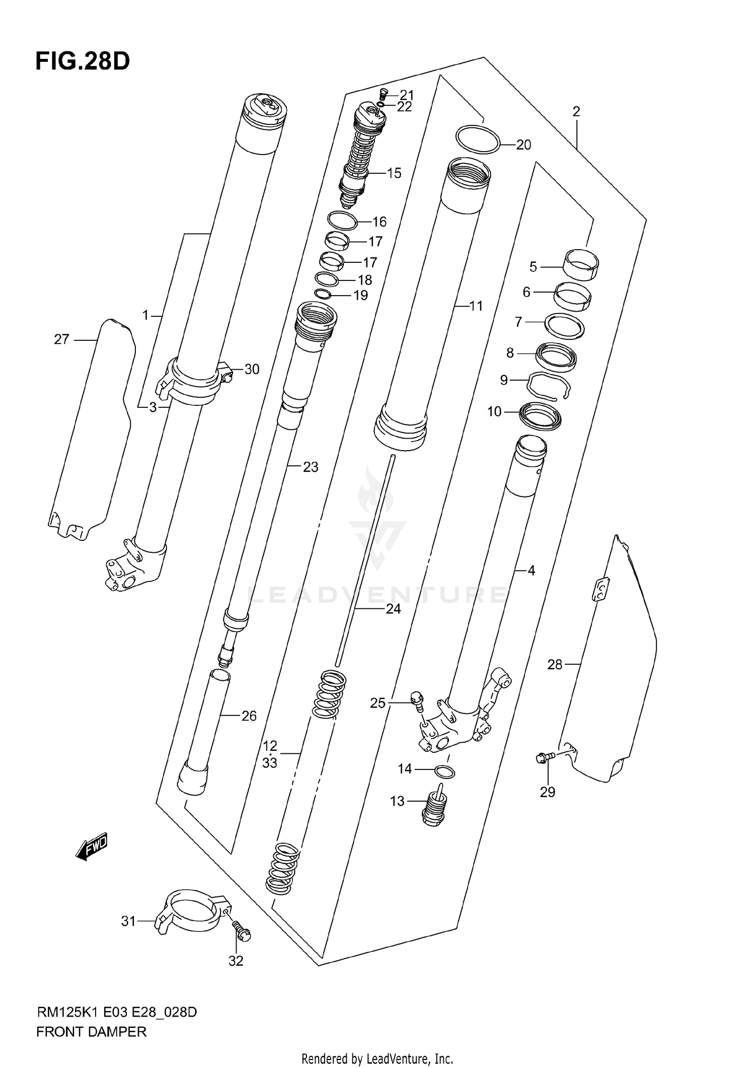 FRONT DAMPER (MODEL K5)