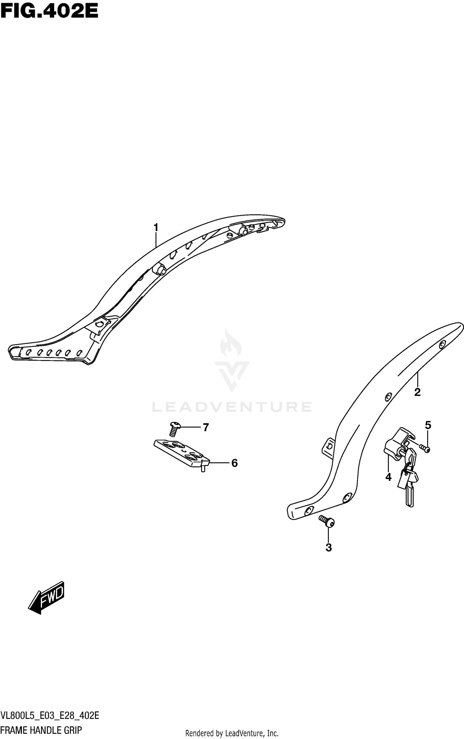 FRAME HANDLE GRIP (VL800TL5 E33)