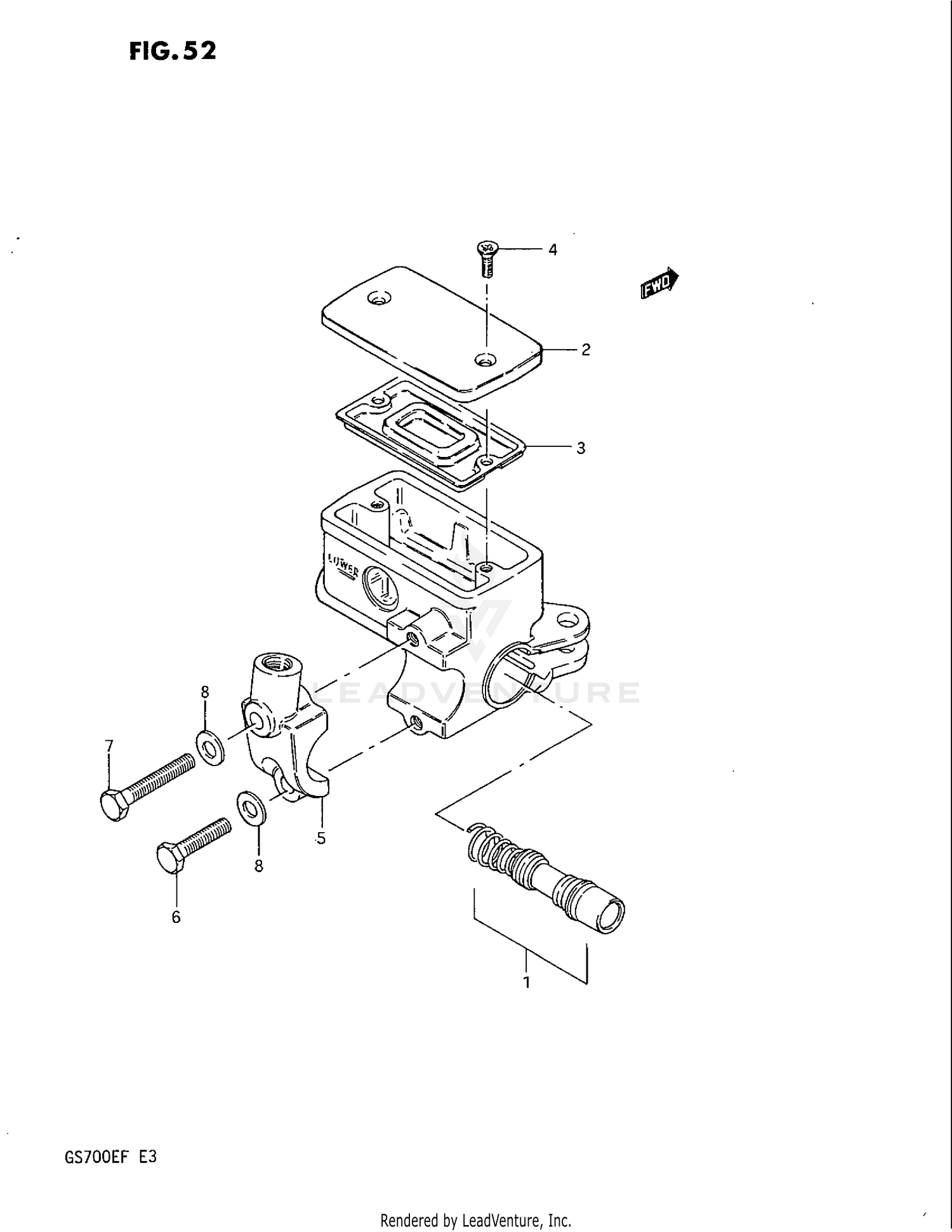 FRONT MASTER CYLINDER (GS700EF)