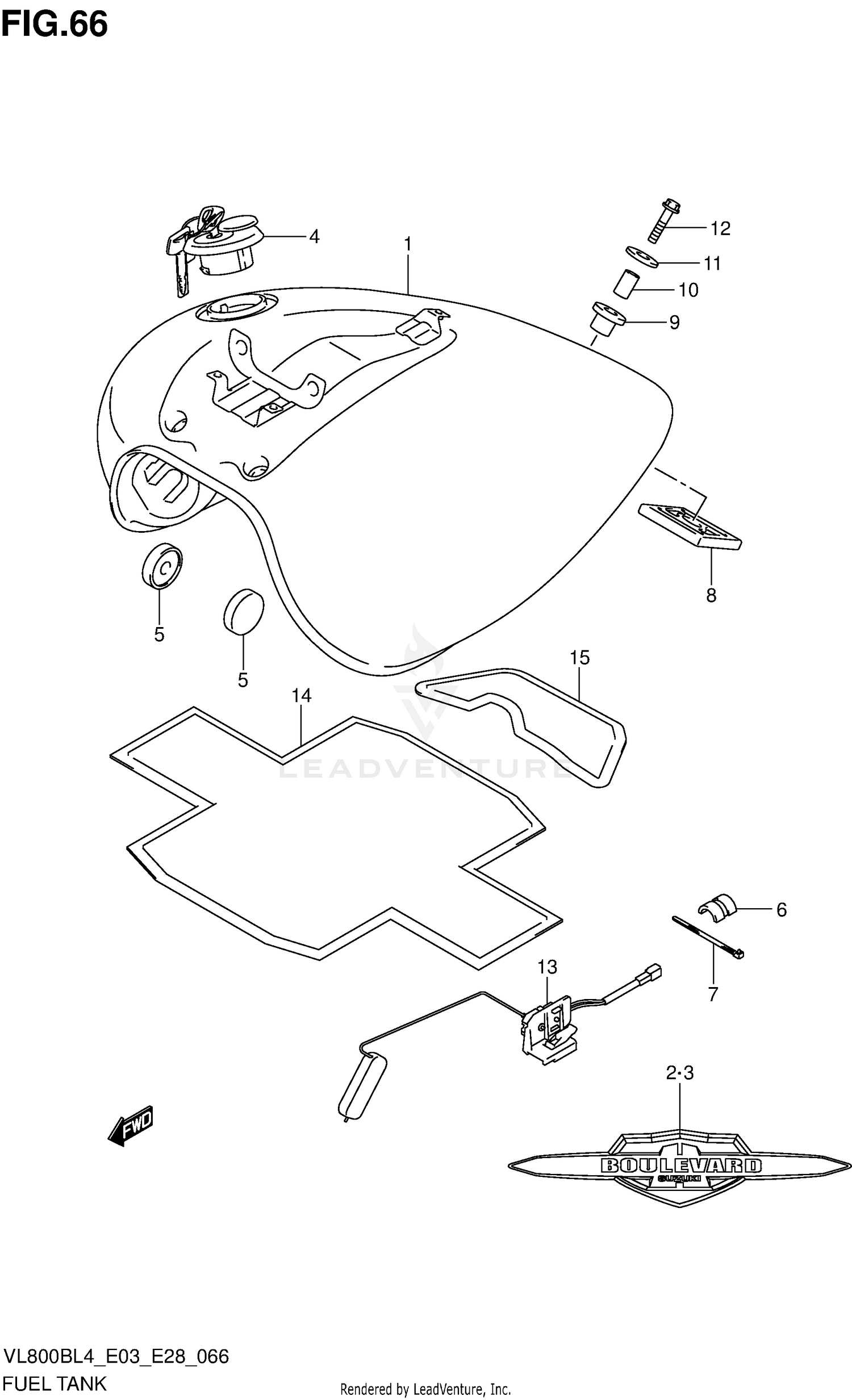 FUEL TANK (VL800BL4 E28)
