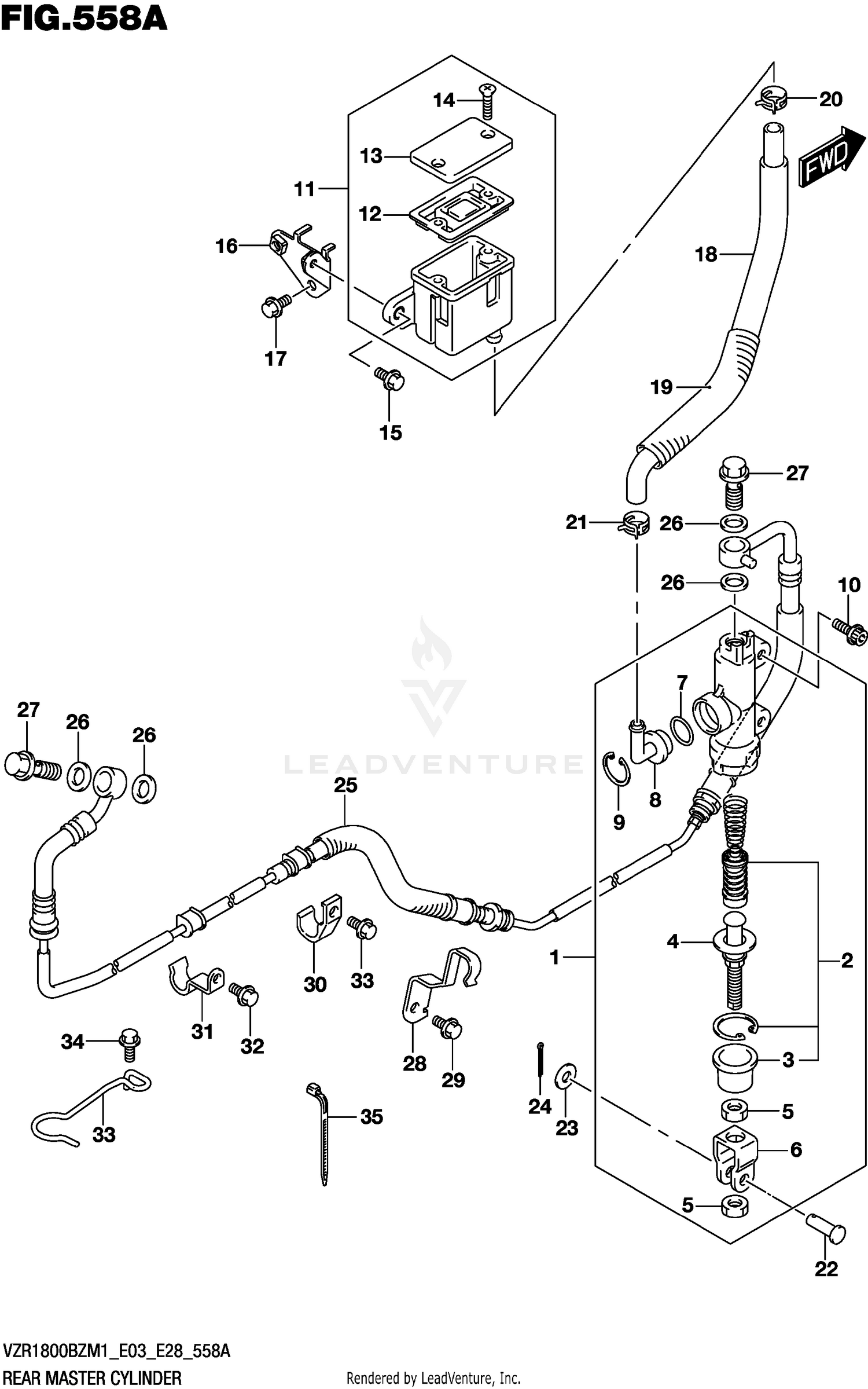 REAR MASTER CYLINDER
