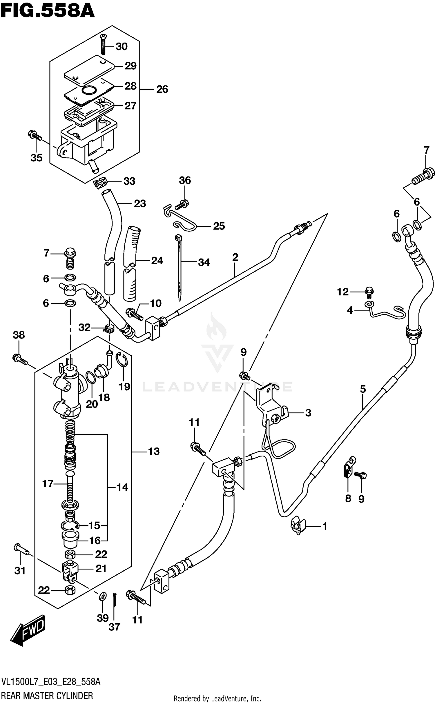 REAR MASTER CYLINDER
