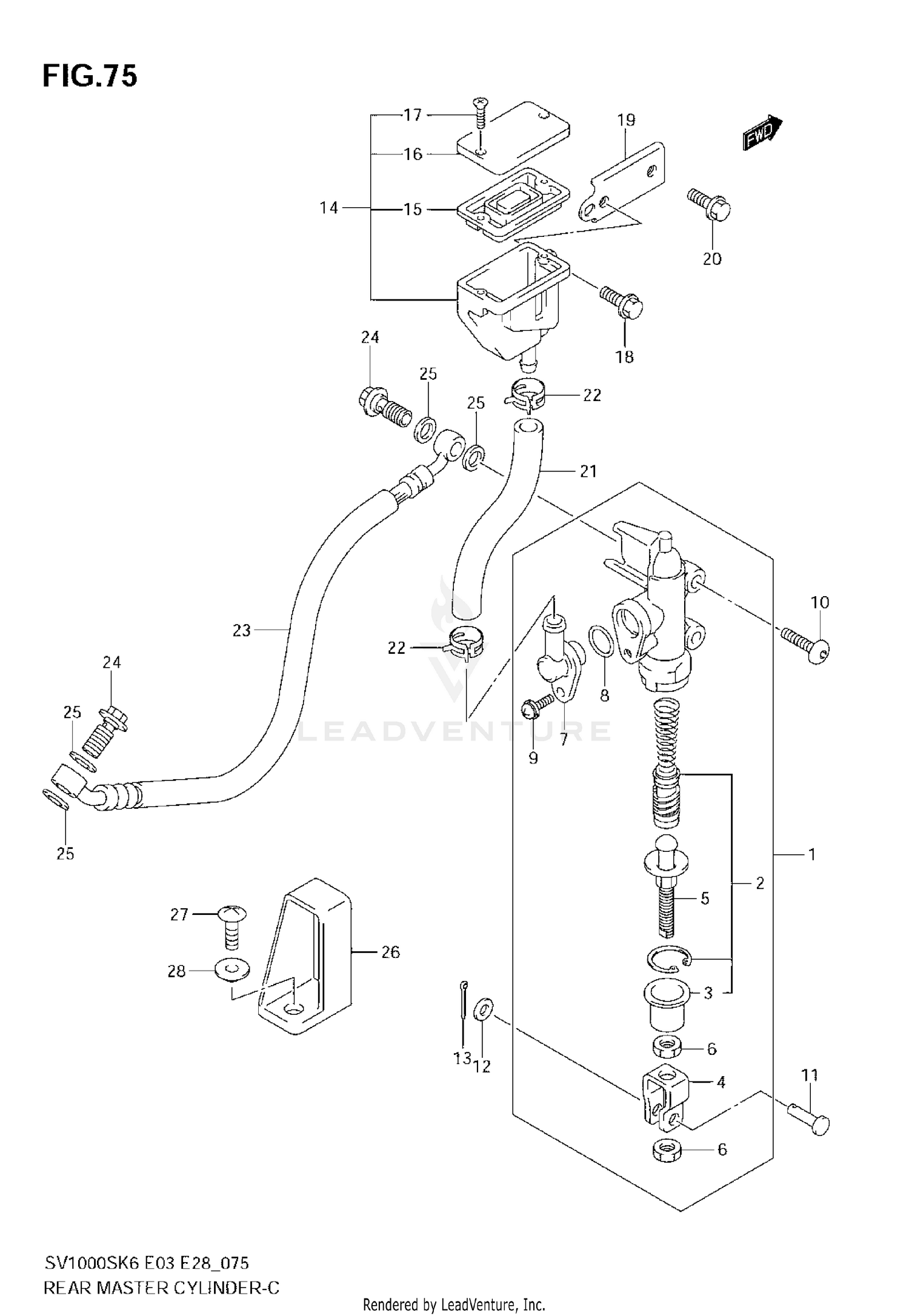 REAR MASTER CYLINDER