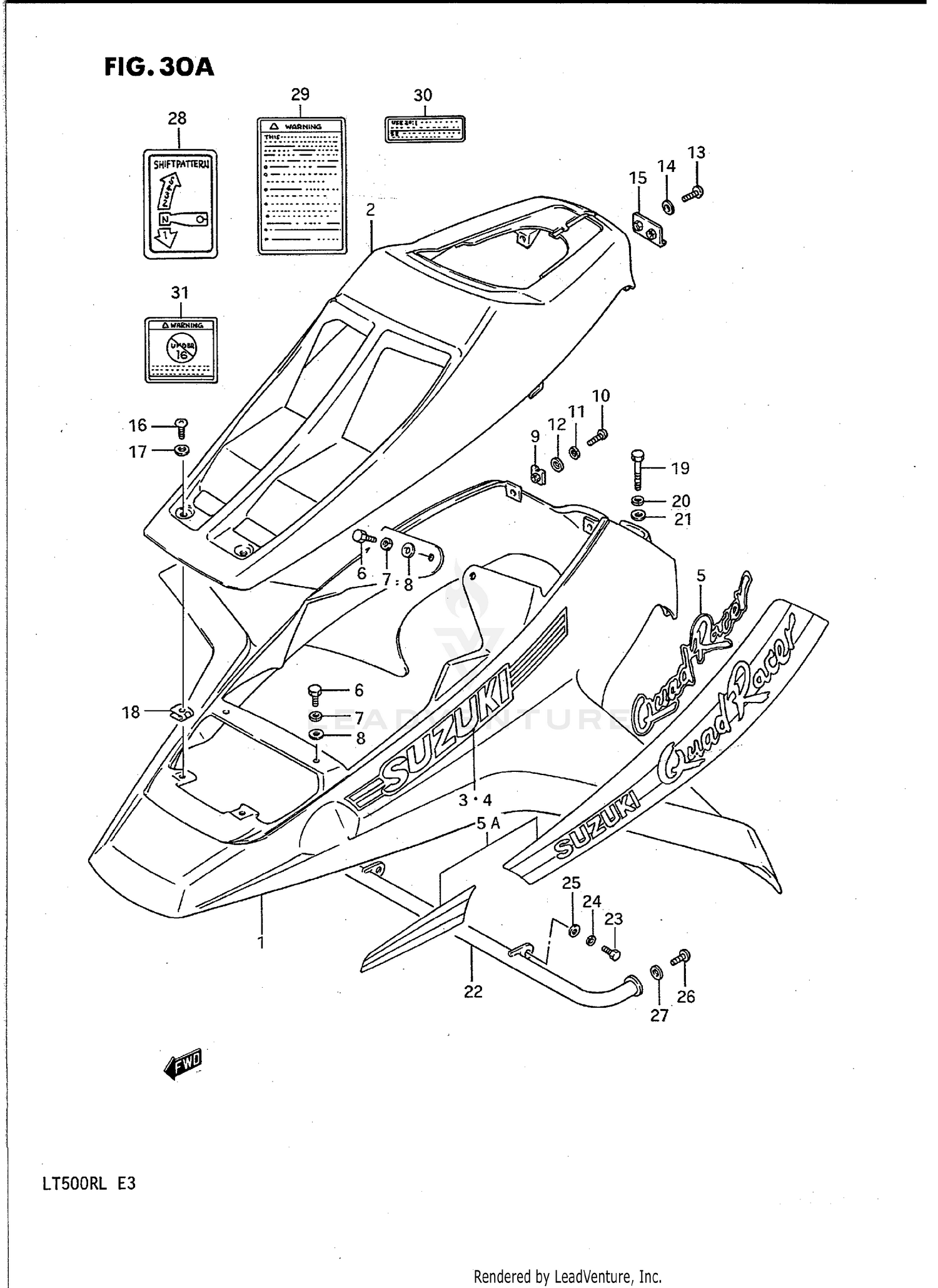 FRONT FENDER (MODEL K/L)