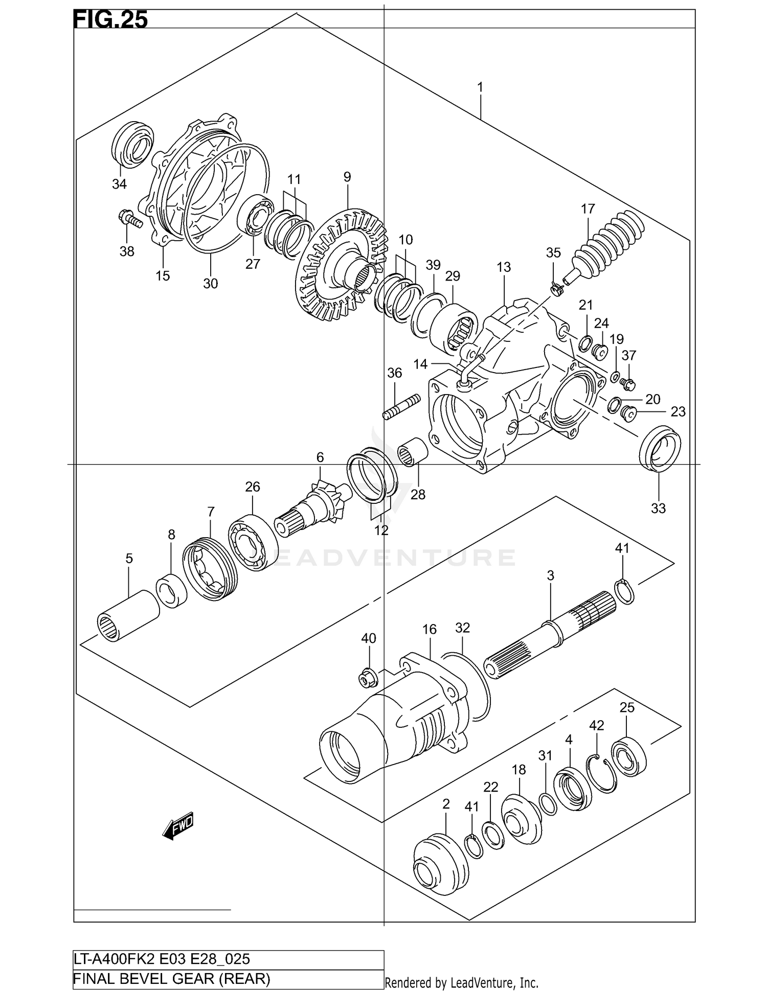 FINAL BEVEL GEAR (REAR)