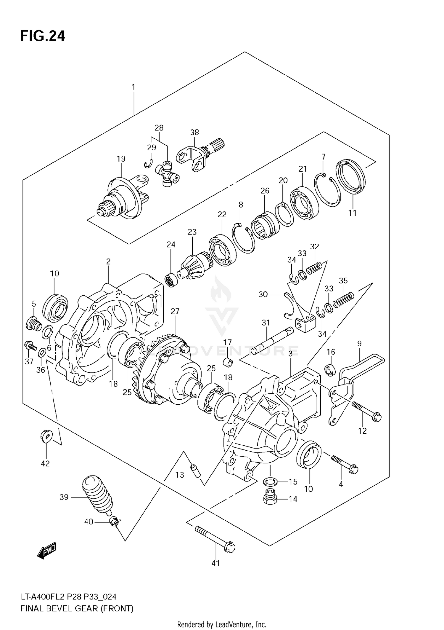 FINAL BEVEL GEAR (FRONT)
