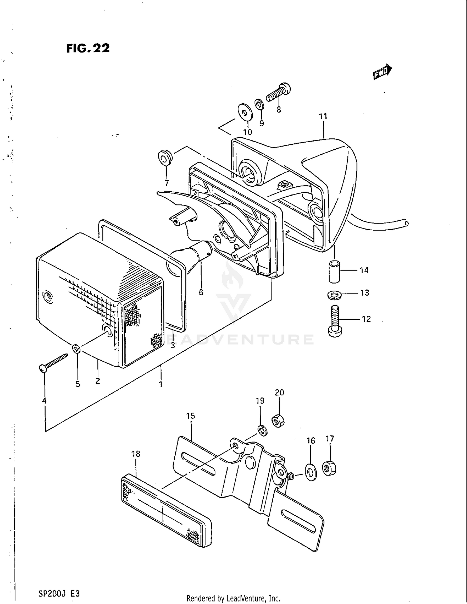 REAR COMBINATION LAMP