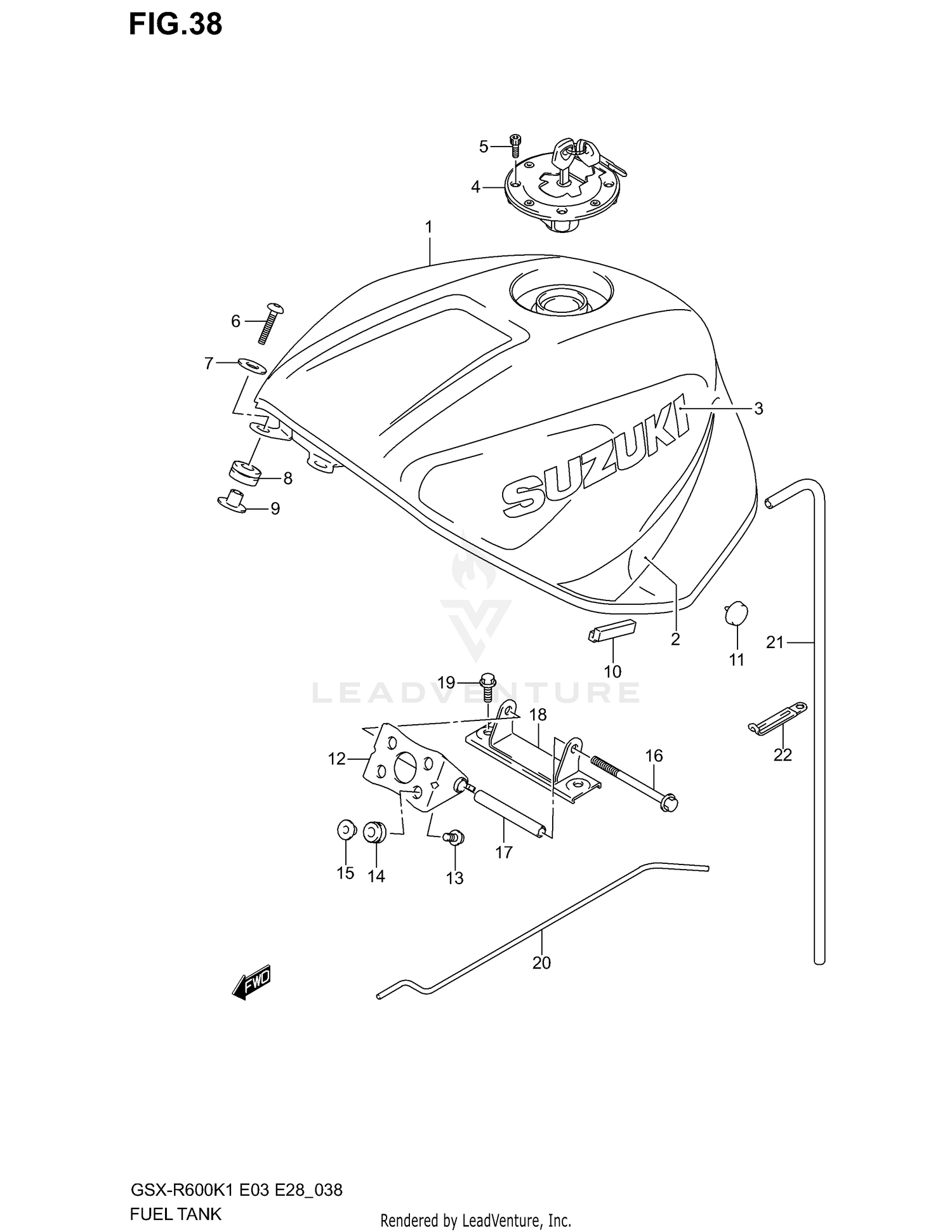 FUEL TANK (MODEL K1)