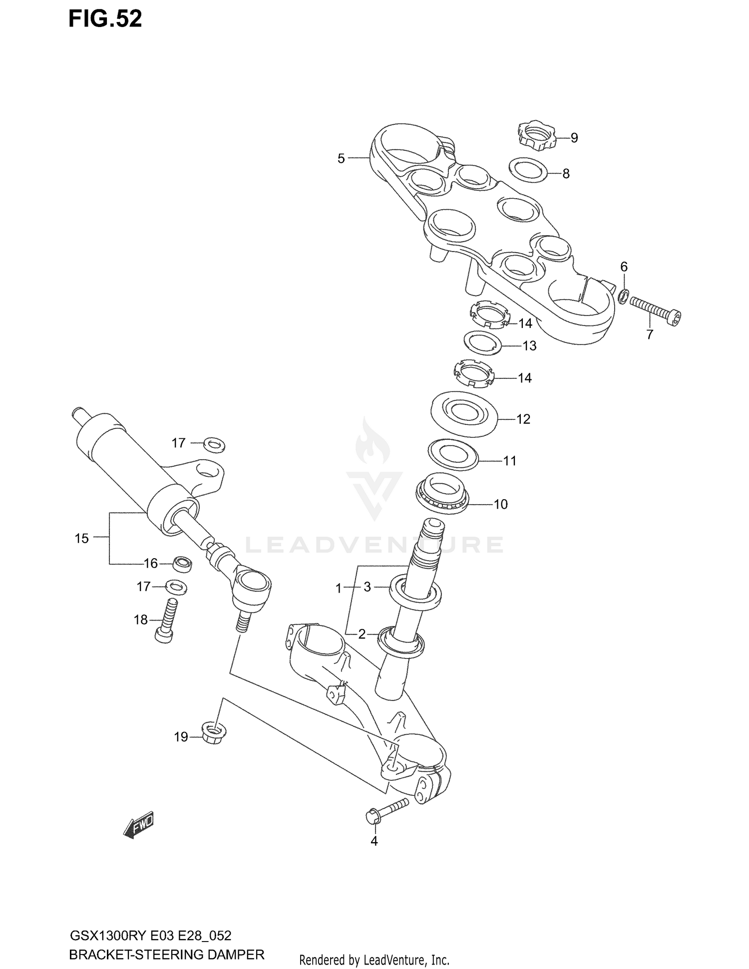 BRACKET - STEERING DAMPER