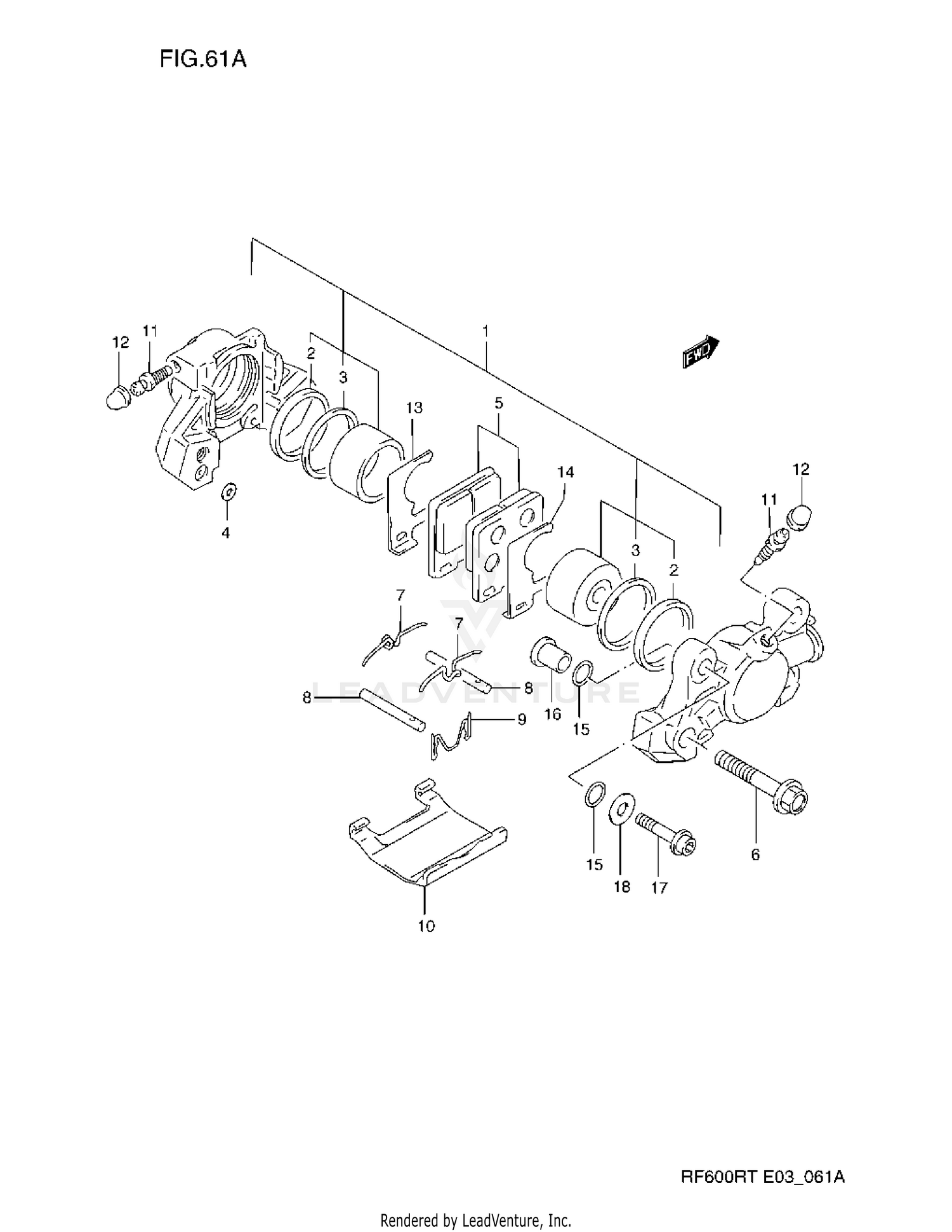 REAR CALIPER (MODEL S)