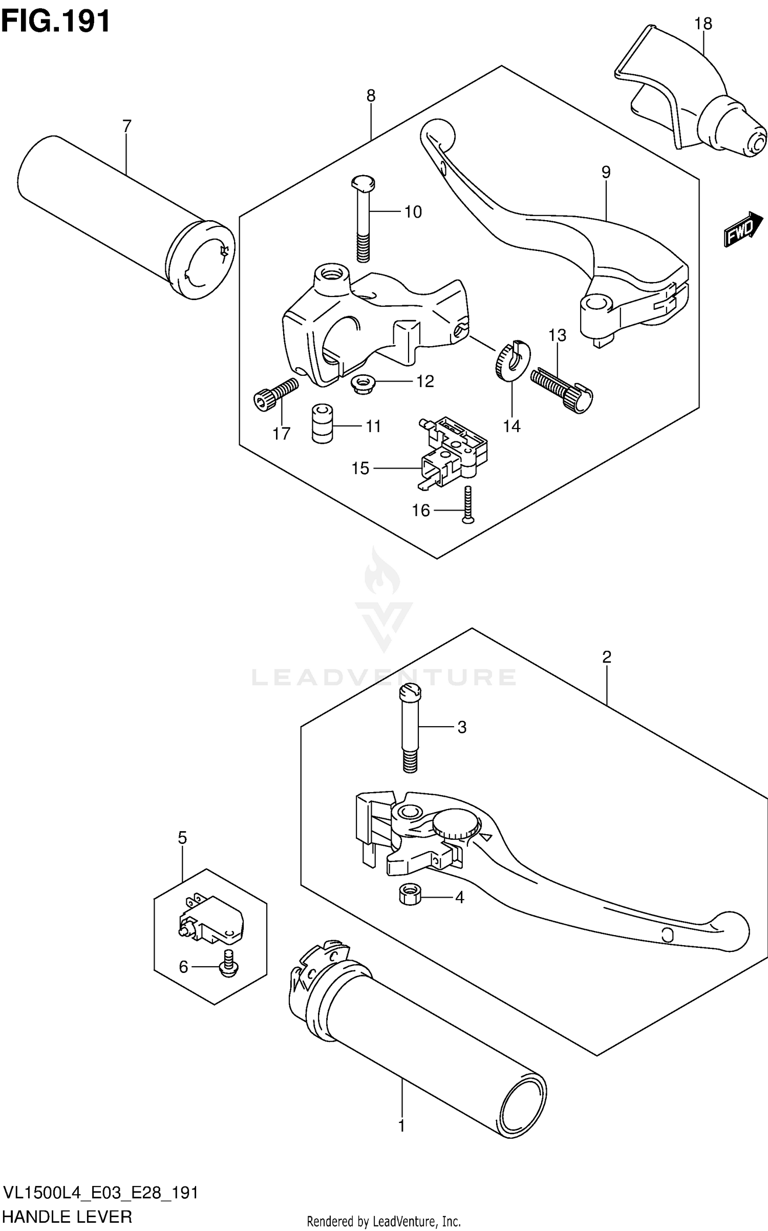 HANDLE LEVER (VL1500L4 E03)