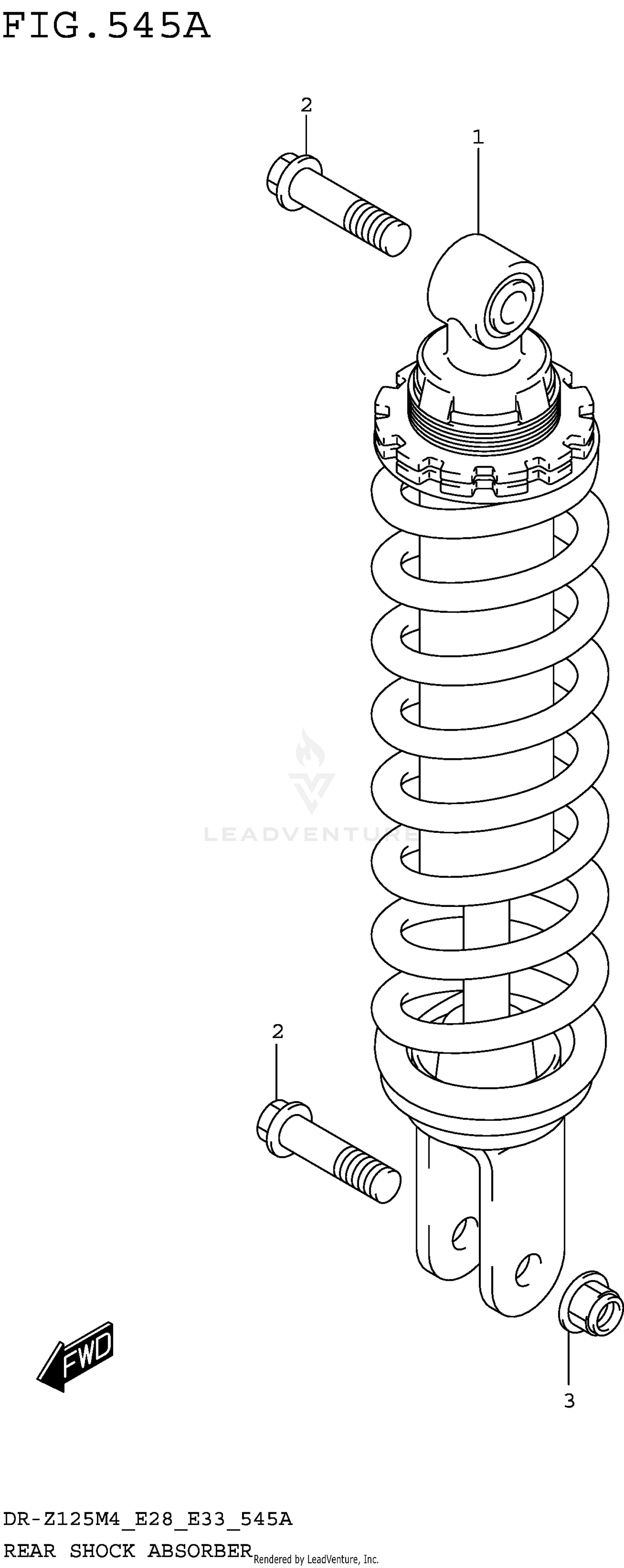 REAR SHOCK ABSORBER (DR-Z125)