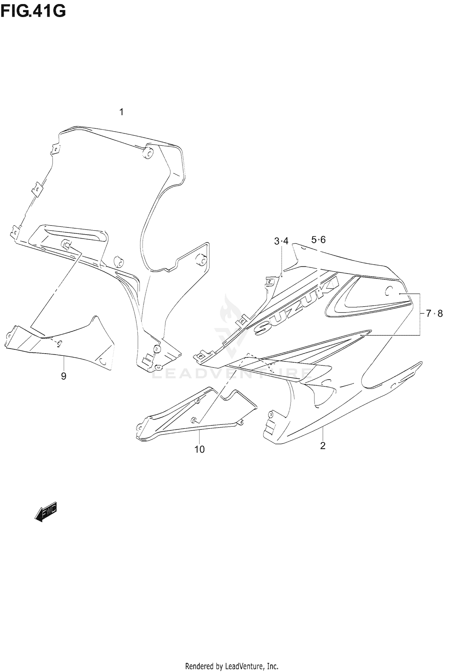 UNDER COWLING  (GS500FK6)