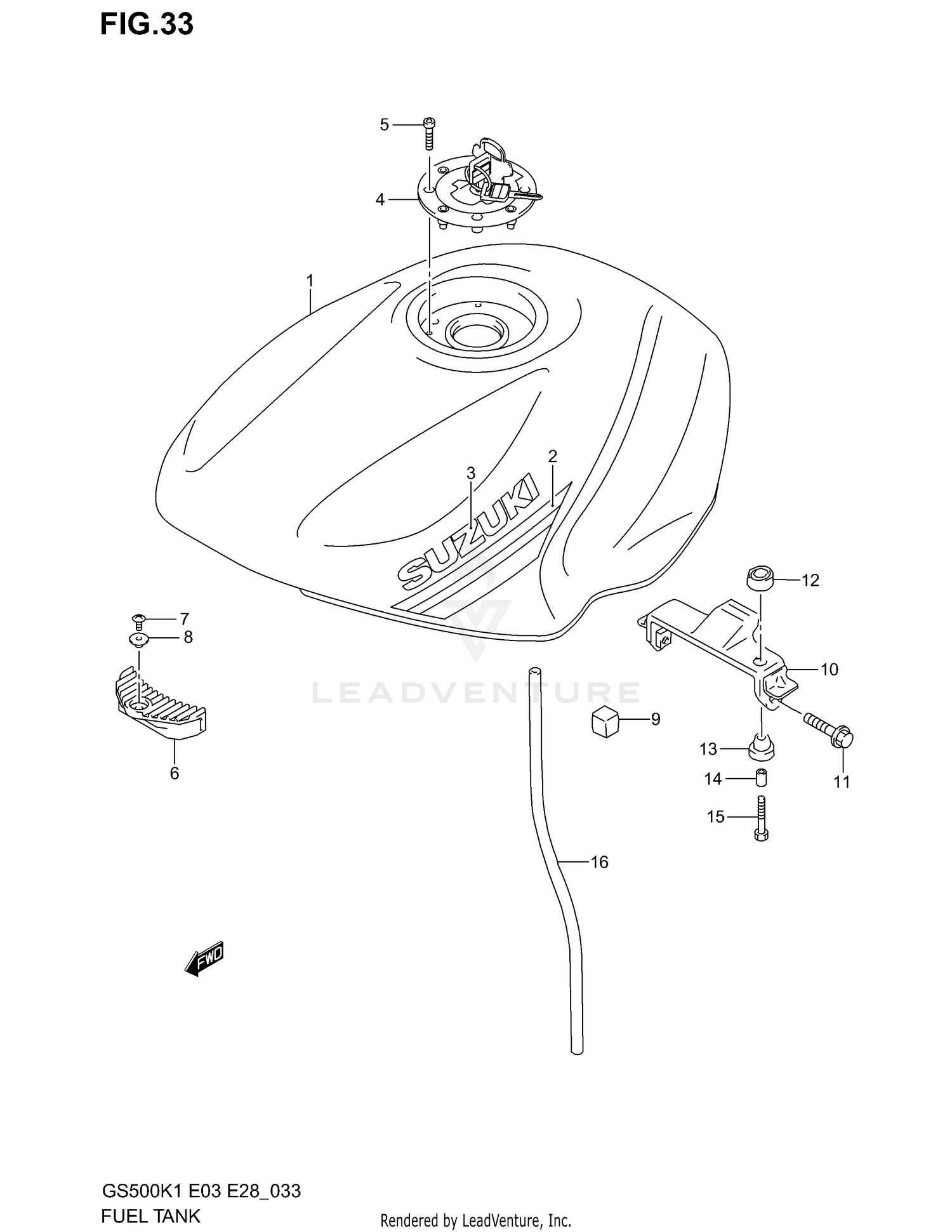 FUEL TANK (MODEL K1)