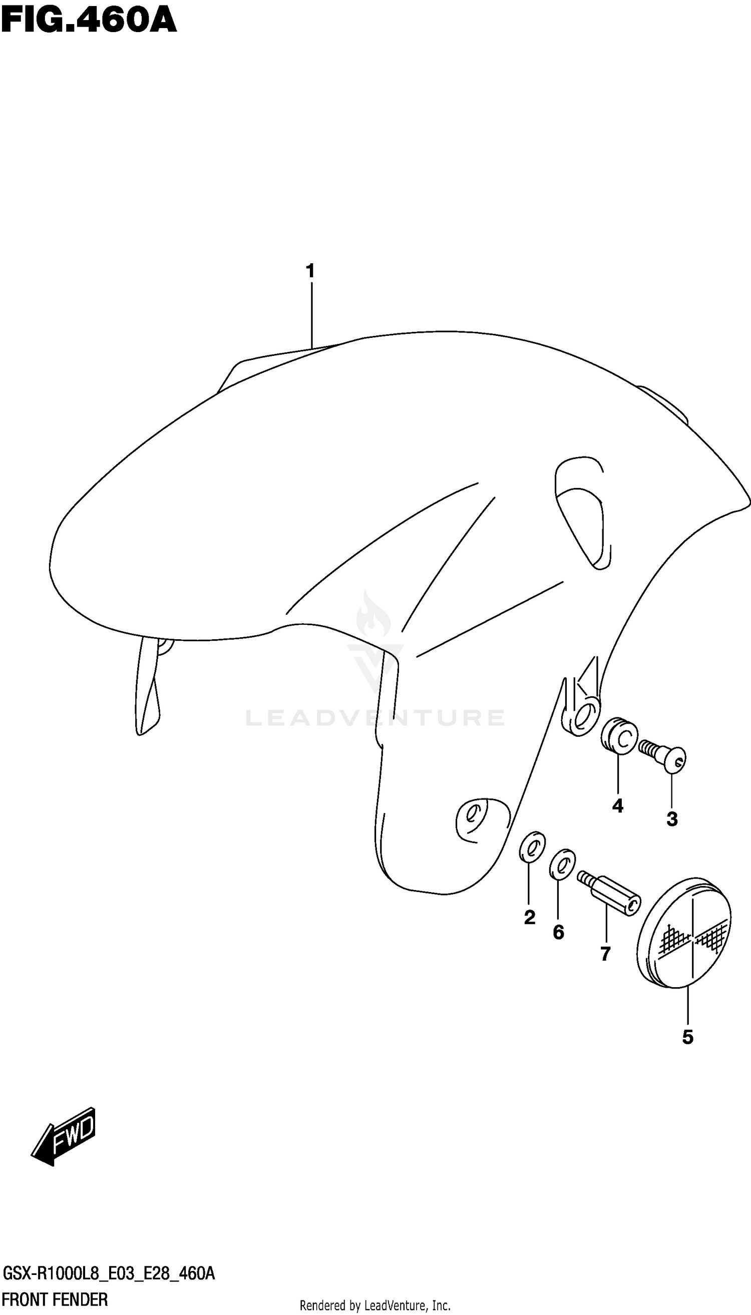 FRONT FENDER (GSX-R1000L8 E03)