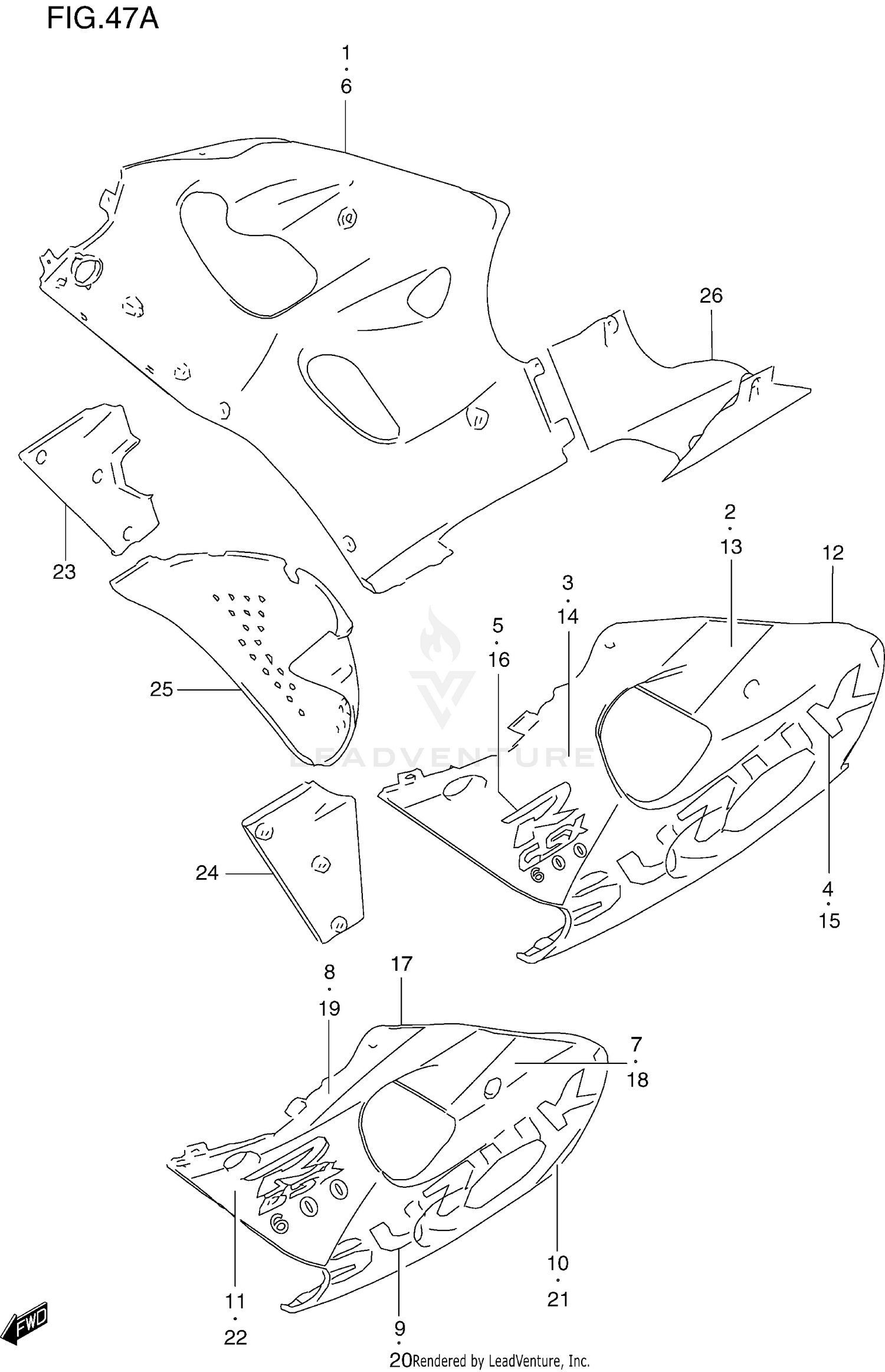 UNDER COWLING BODY (MODEL W)