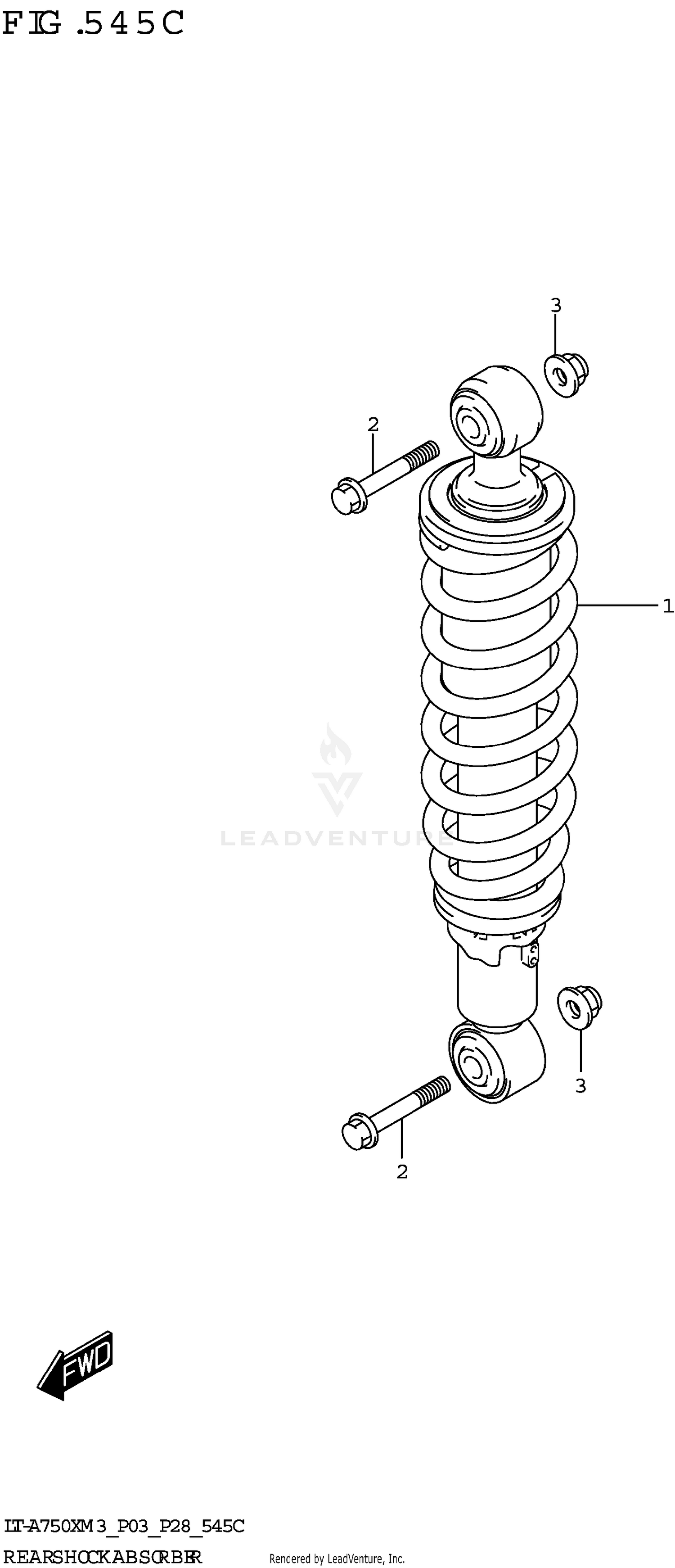 REAR SHOCK ABSORBER (LT-A750XPZ)