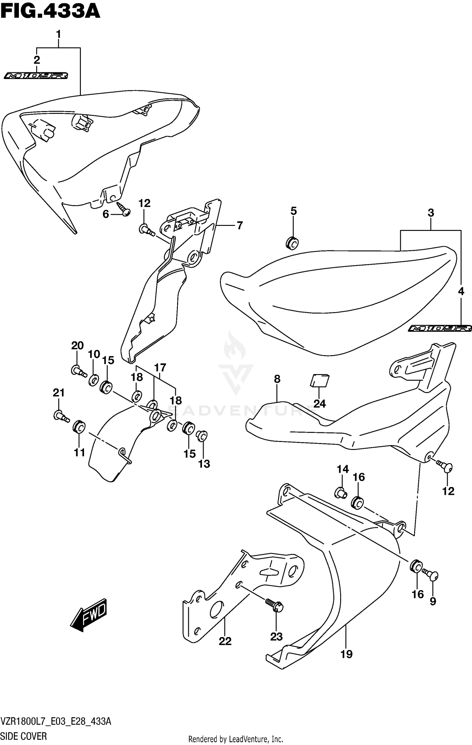 SIDE COVER (VZR1800L7 E28)