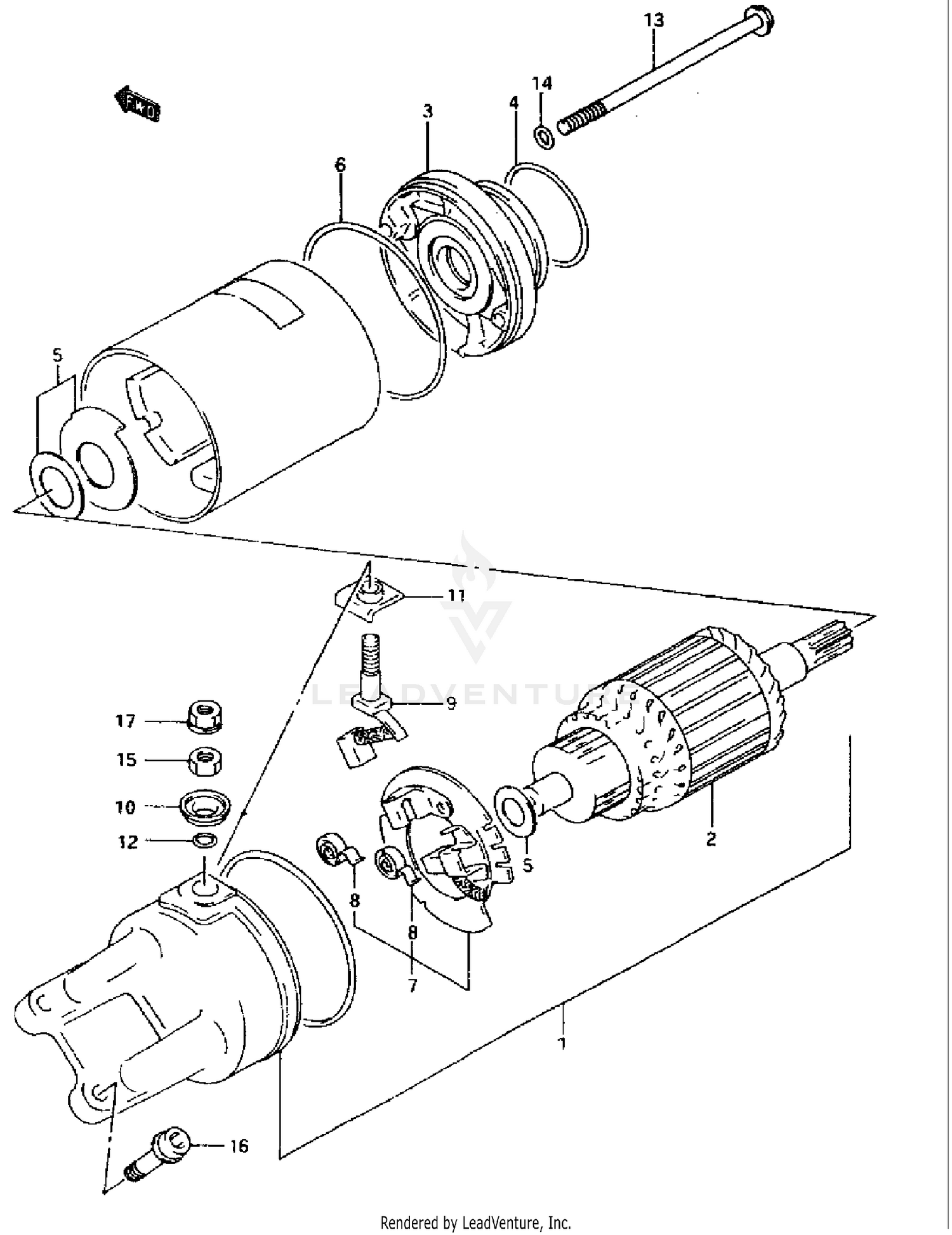 STARTING MOTOR(MODEL P)