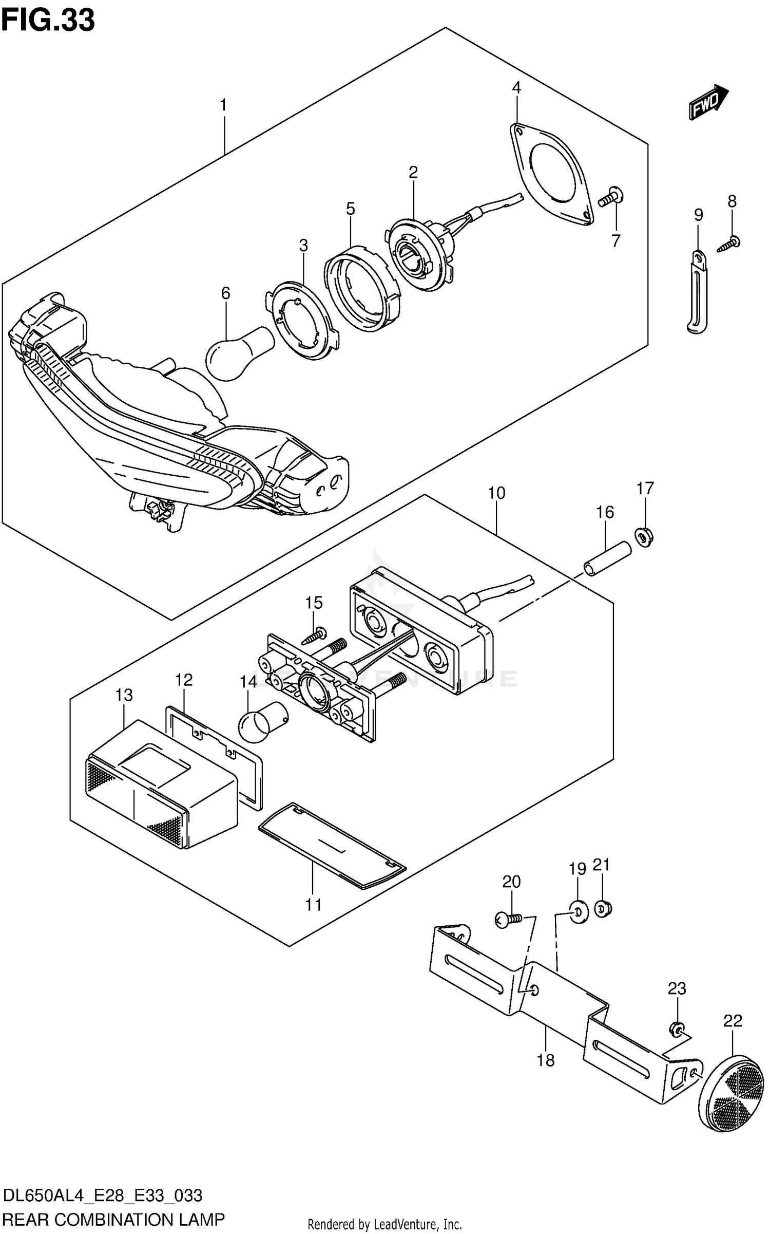 REAR COMBINATION LAMP