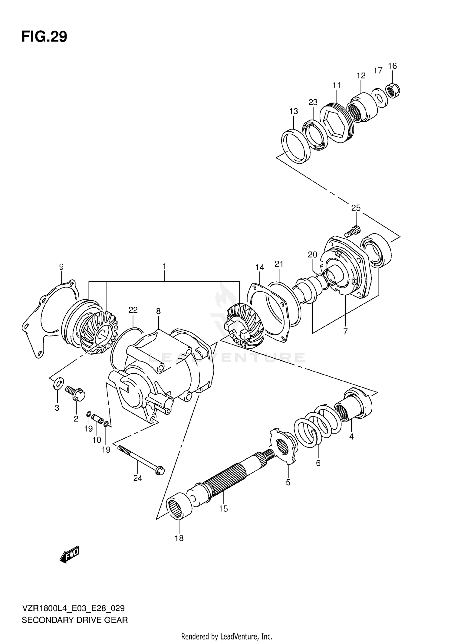 SECONDARY DRIVE GEAR