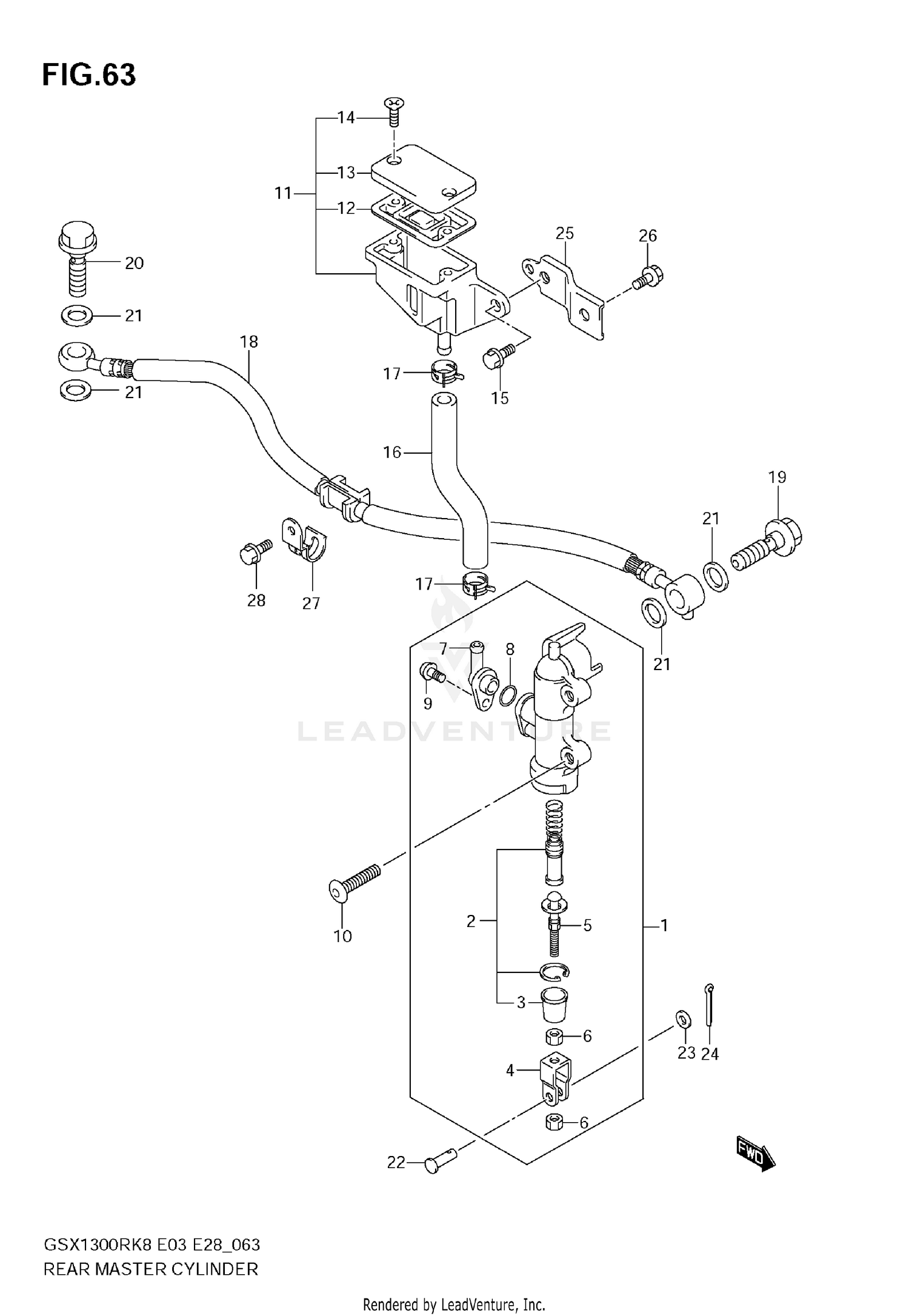 REAR MASTER CYLINDER