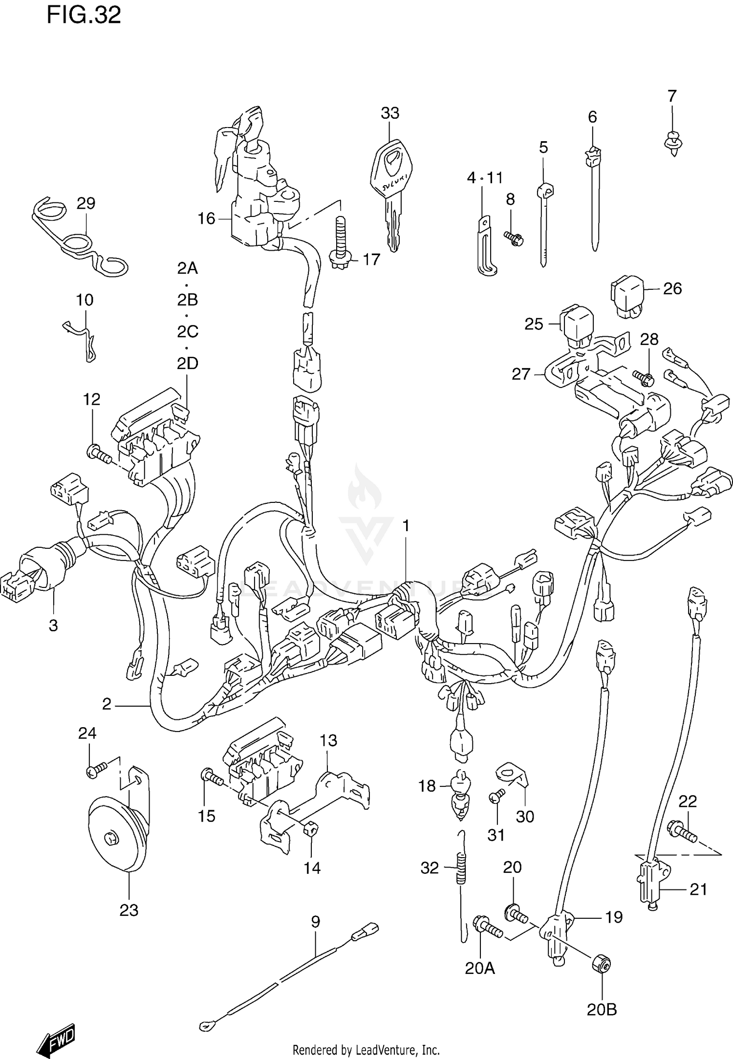 WIRING HARNESS (MODEL V/W/X)