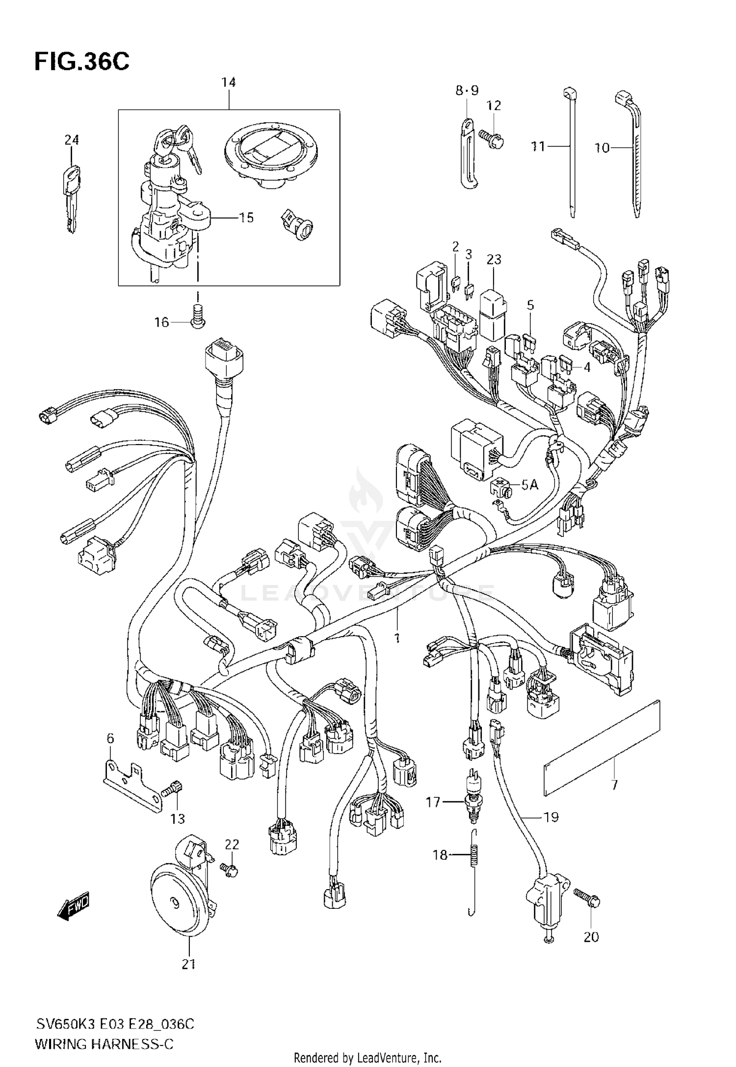 WIRING HARNESS (SV650AK7)