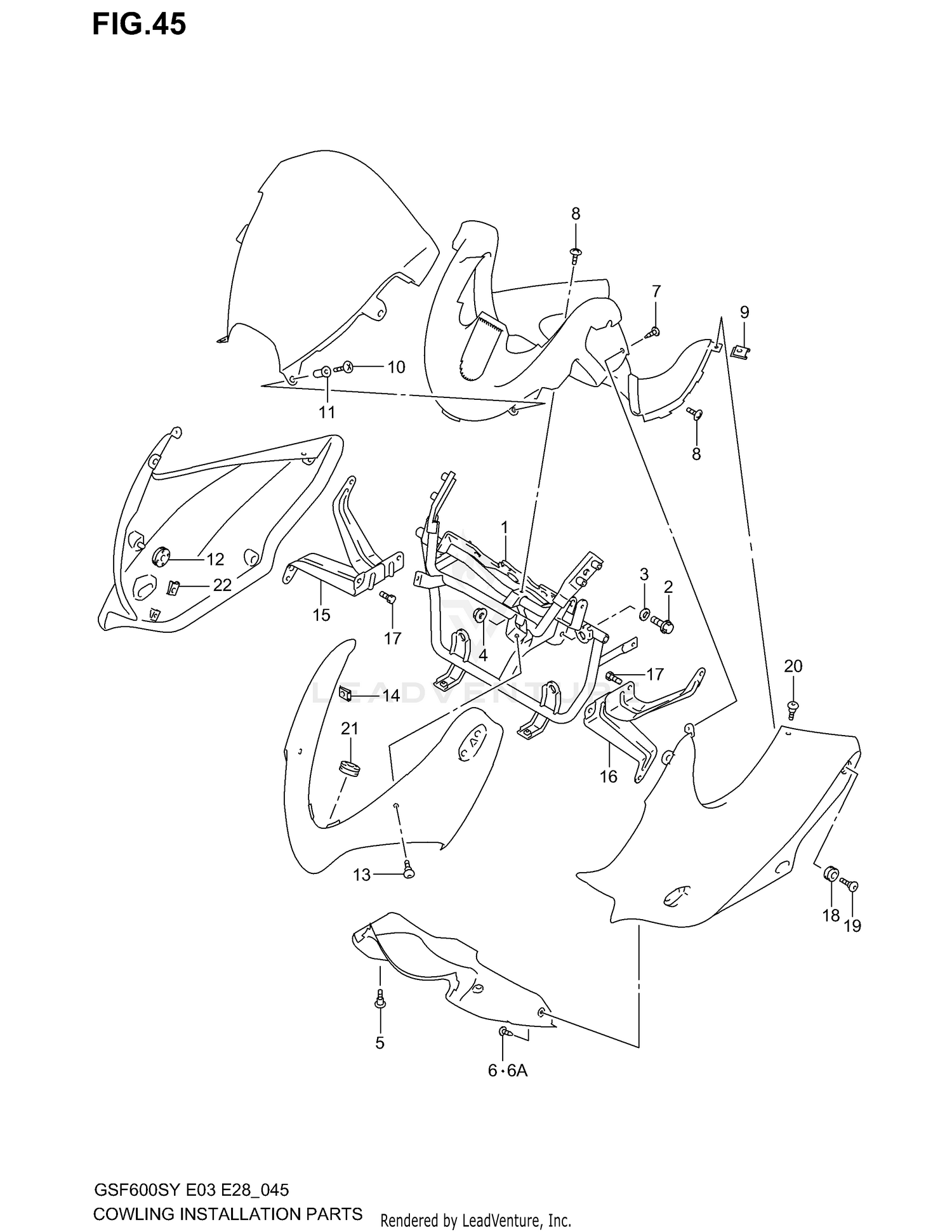 COWLING INSTALLATION PARTS