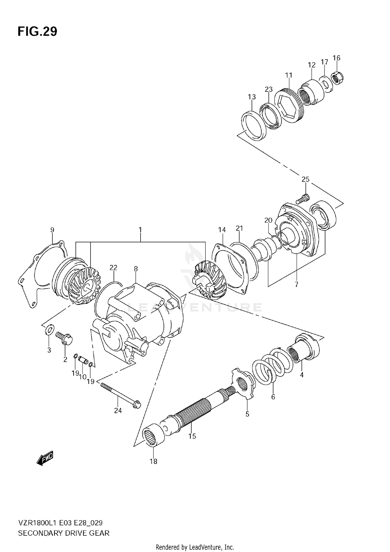 SECONDARY DRIVE GEAR