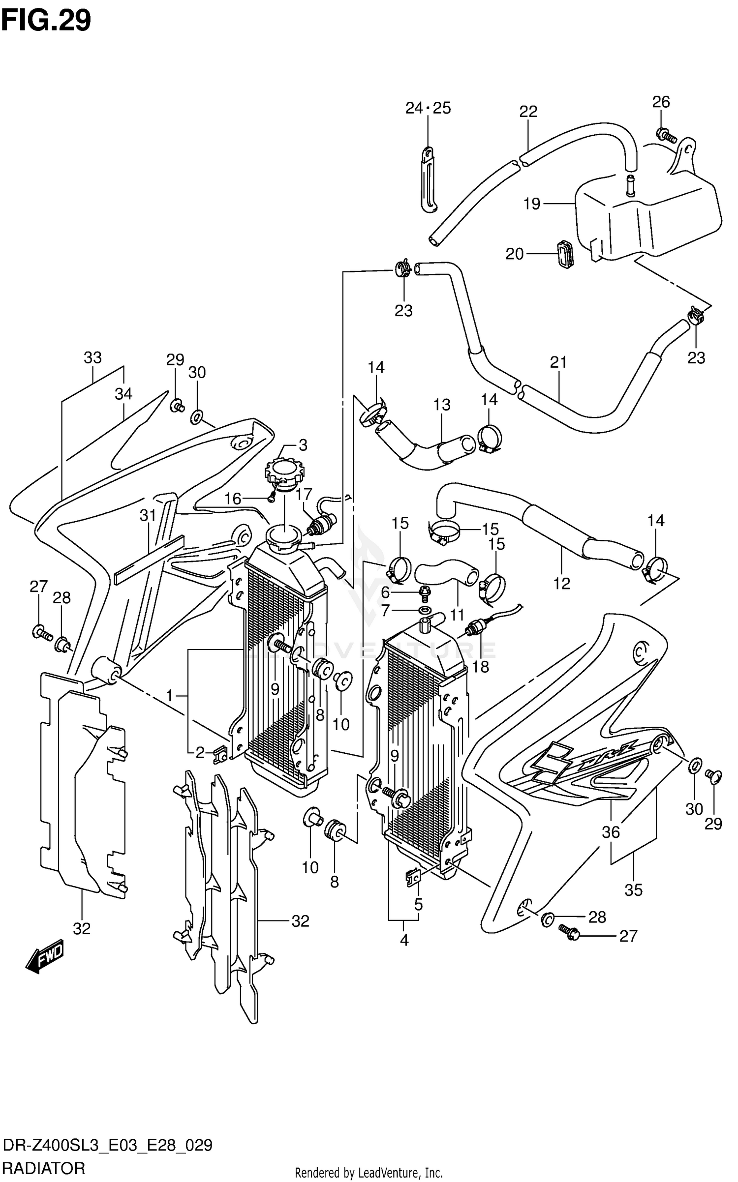 RADIATOR (DR-Z400SL3 E03)