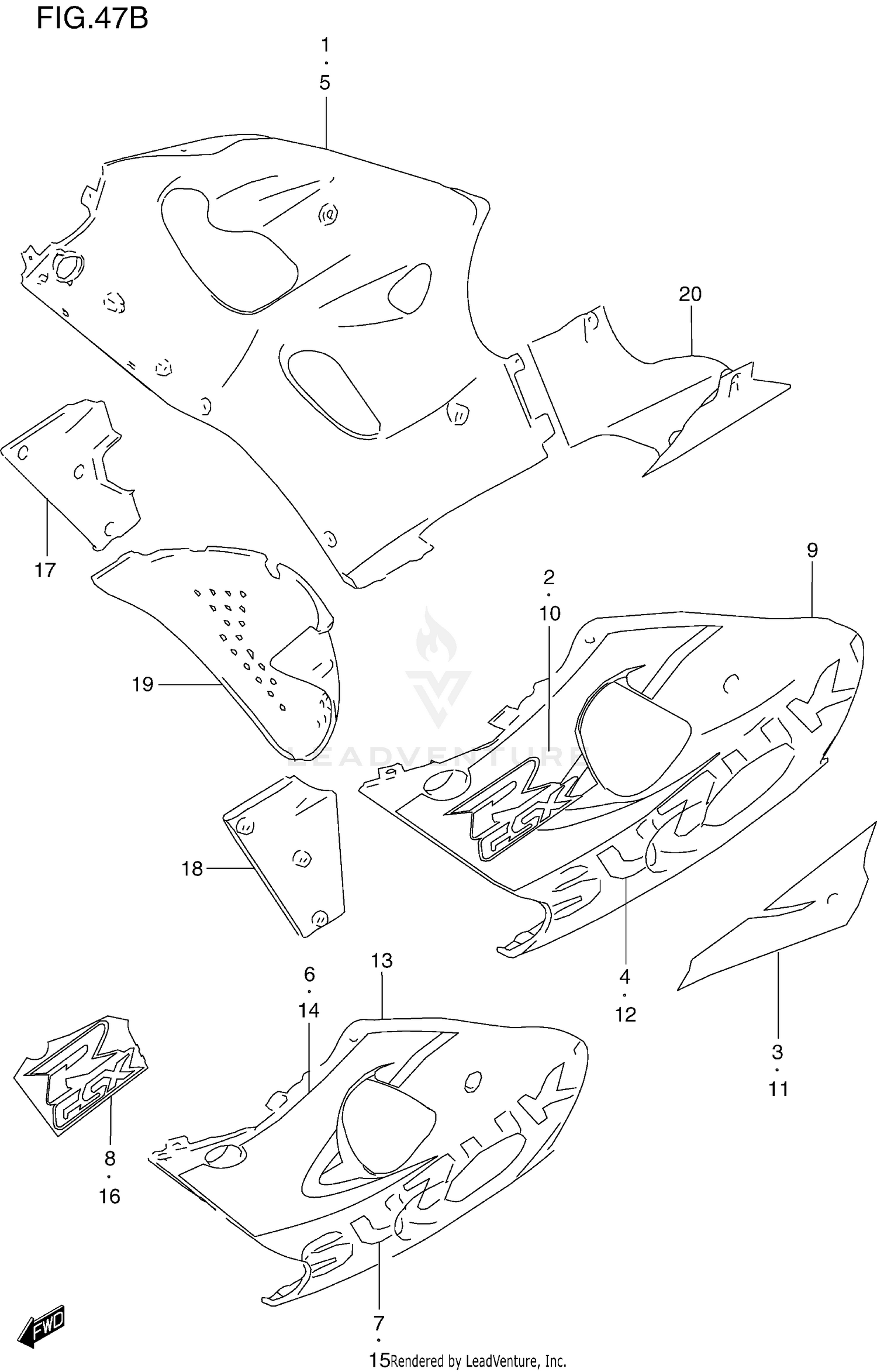 UNDER COWLING BODY (MODEL X)