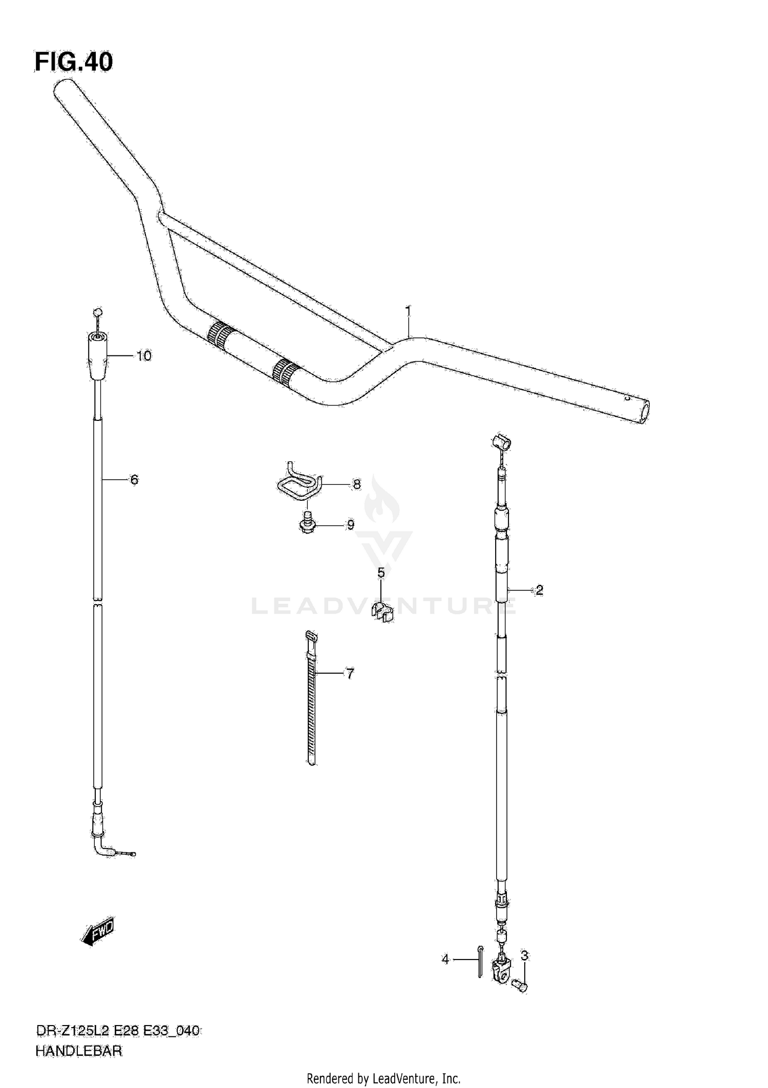 HANDLEBAR (DR-Z125L E33)