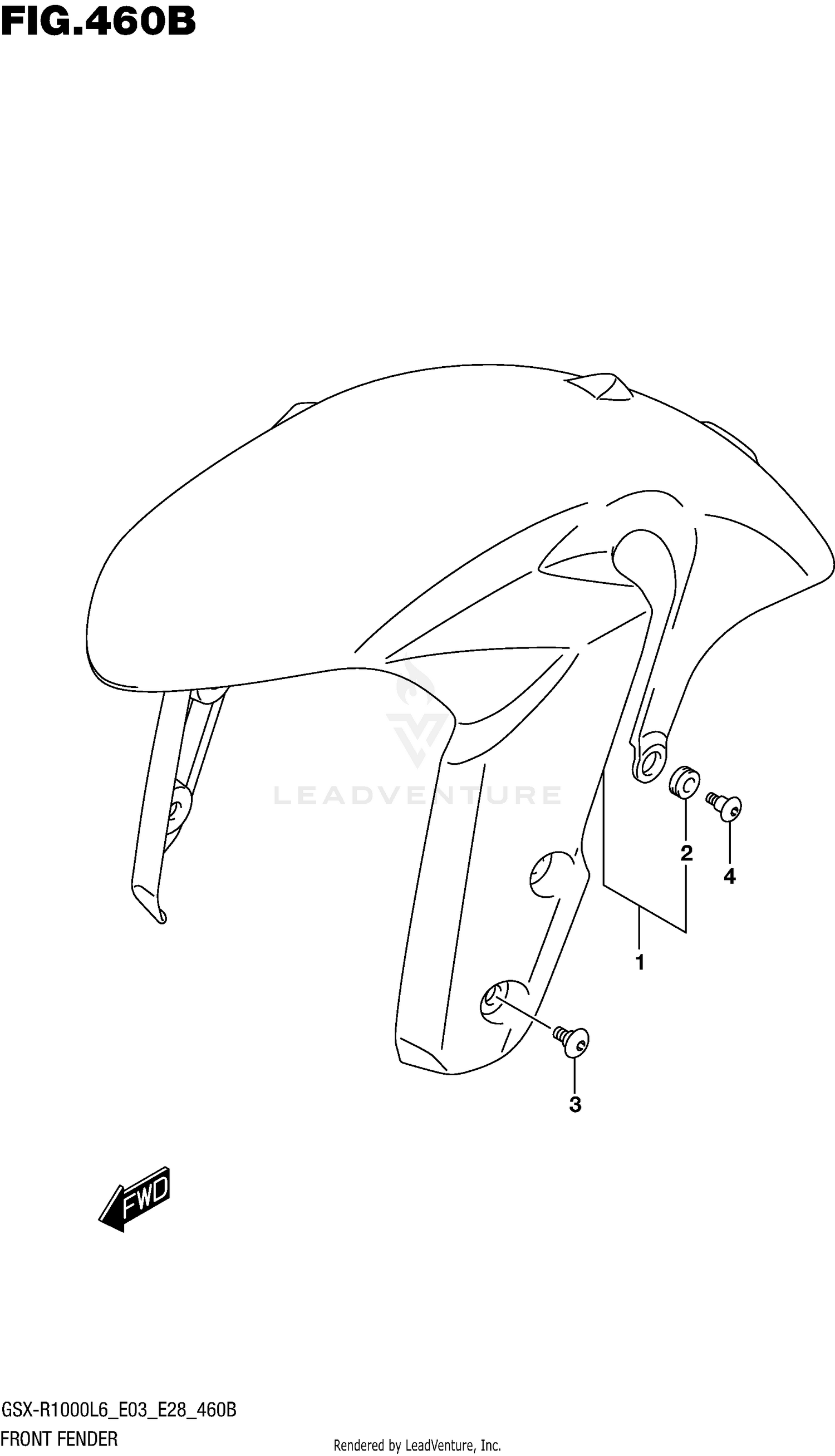 FRONT FENDER (GSX-R1000L6 E28)