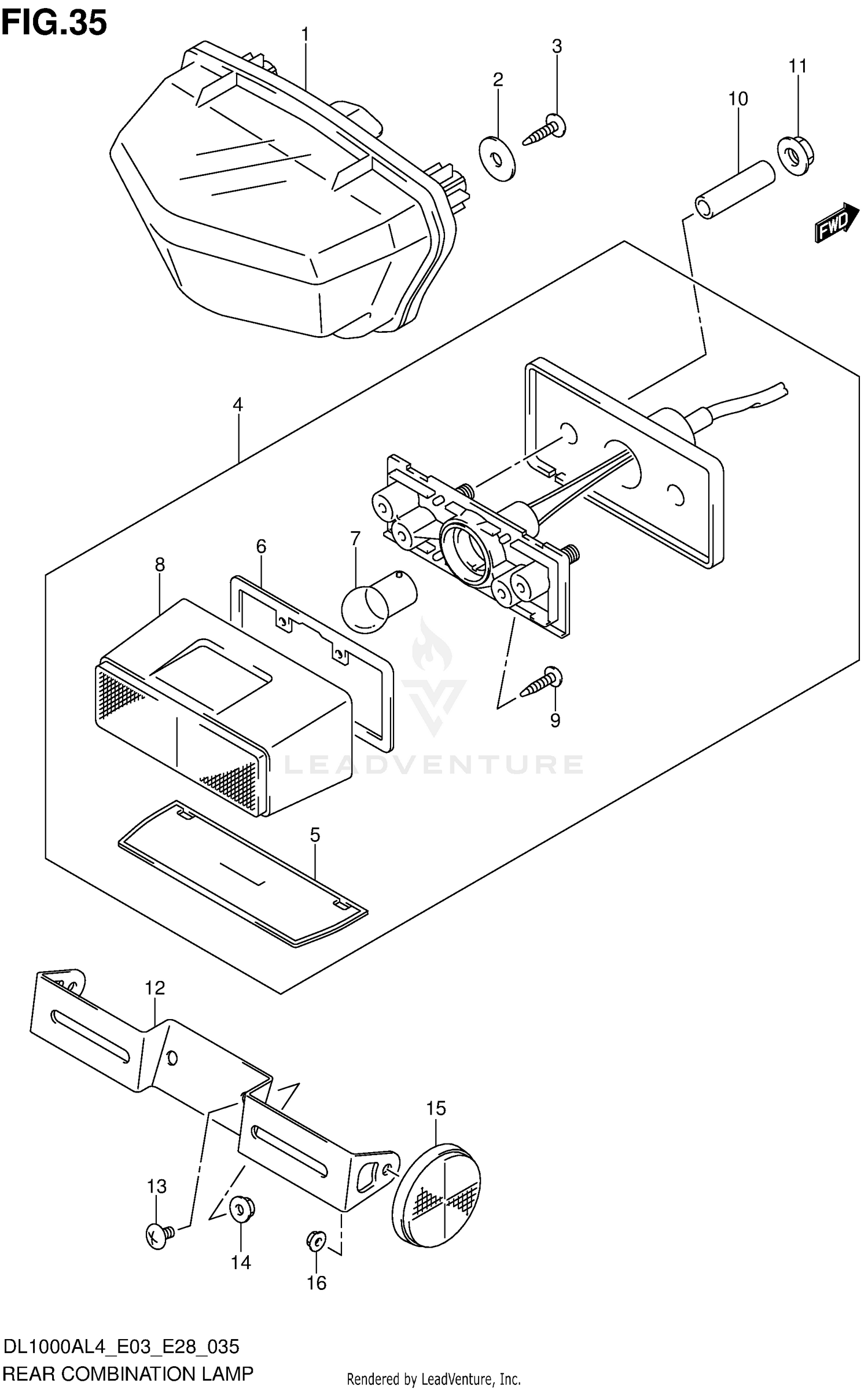REAR COMBINATION LAMP