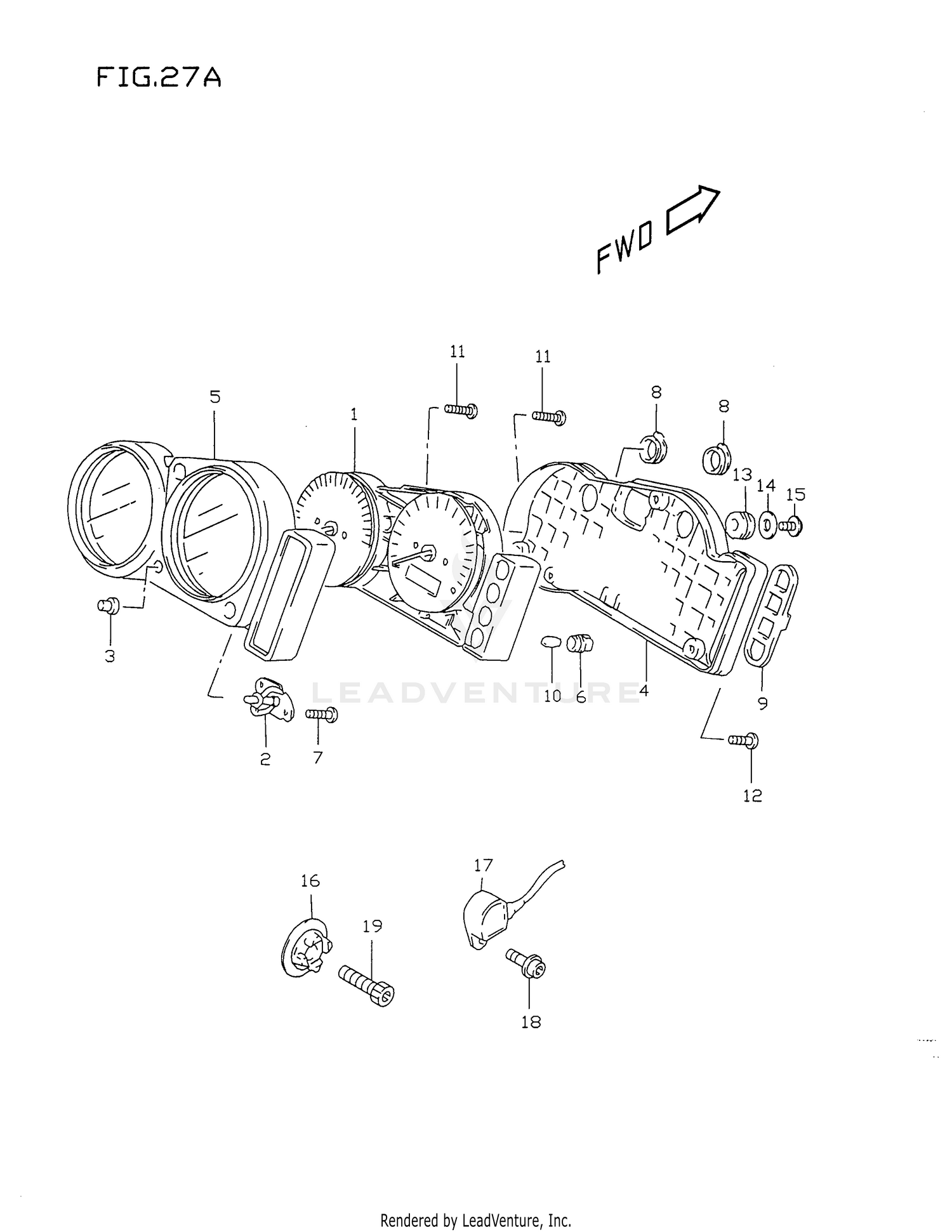 SPEEDOMETER (MODEL W/X)