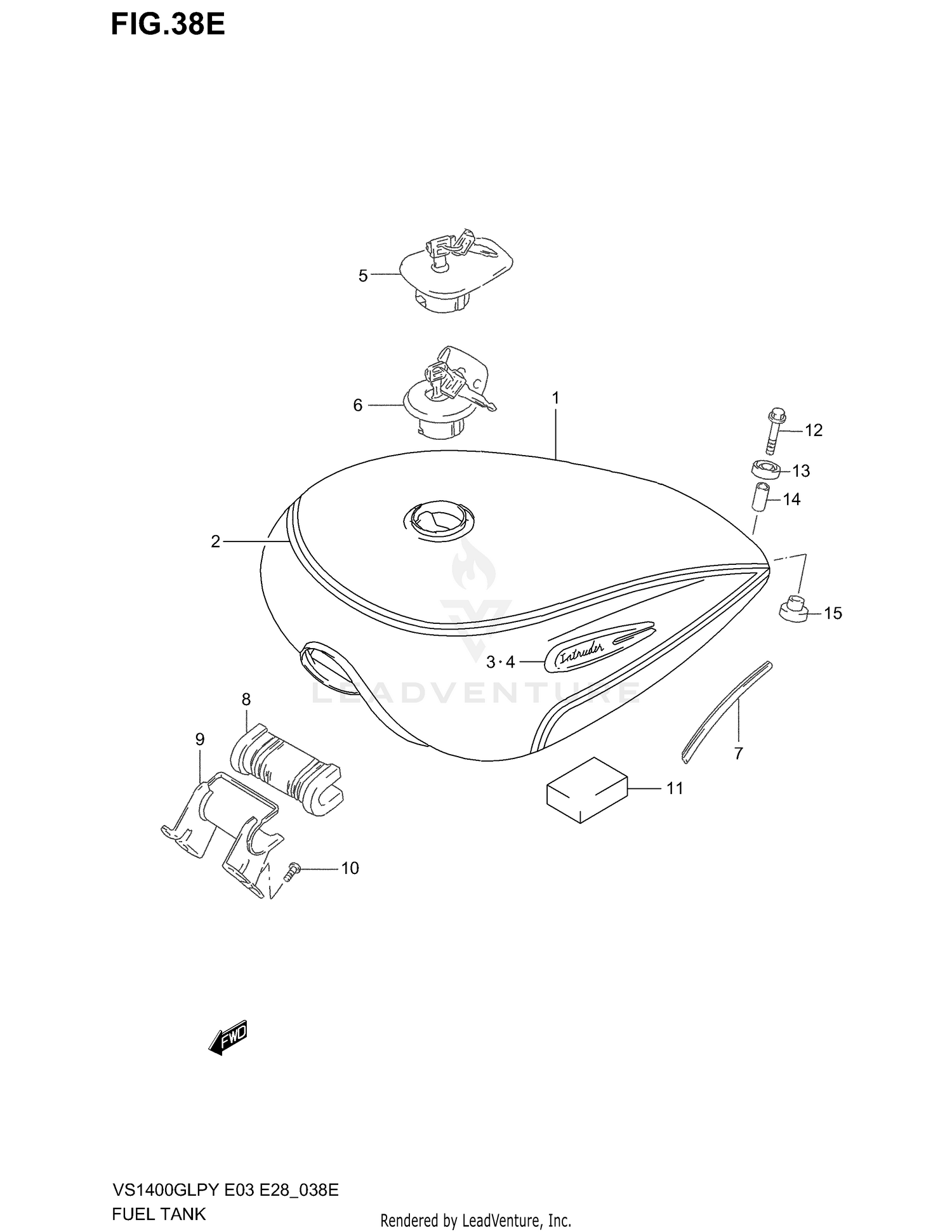 FUEL TANK (MODEL K3)