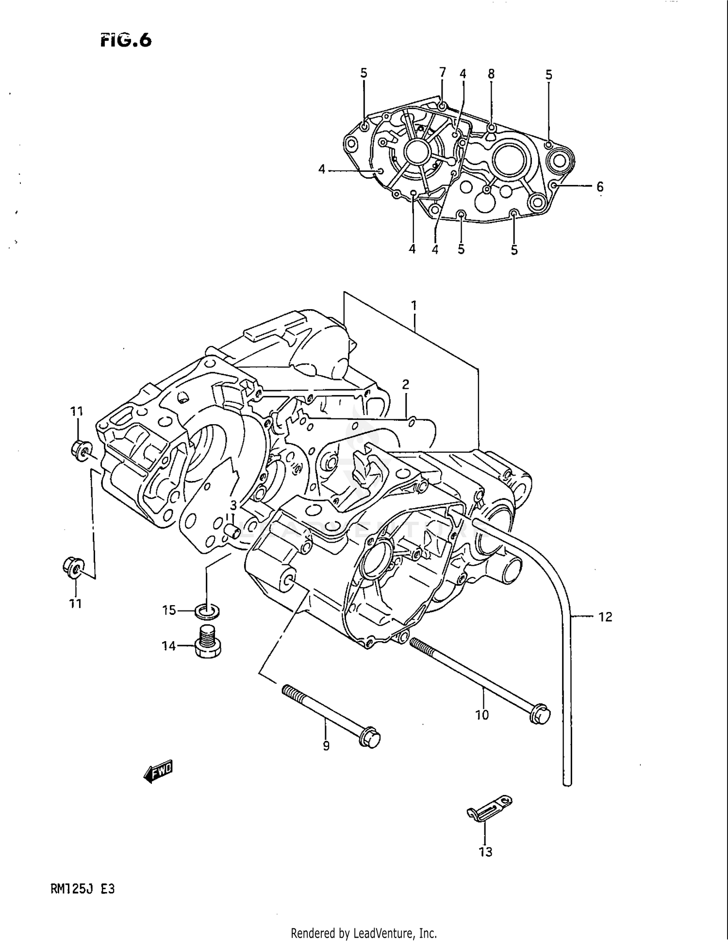CRANKCASE (MODEL H/J)