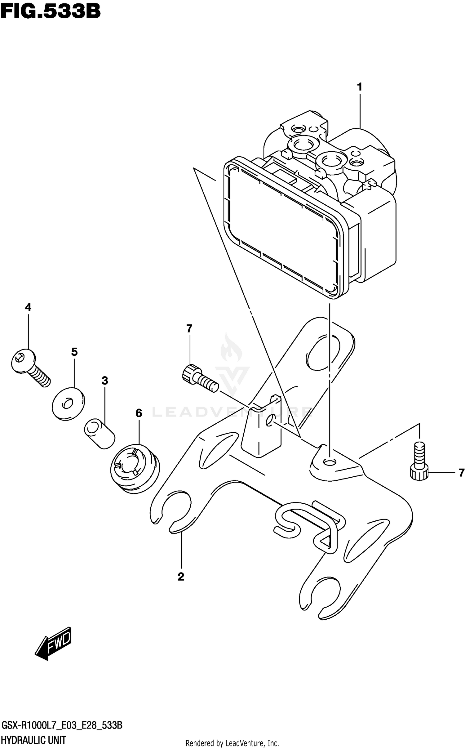 HYDRAULIC UNIT (GSX-R1000AL7 E28)